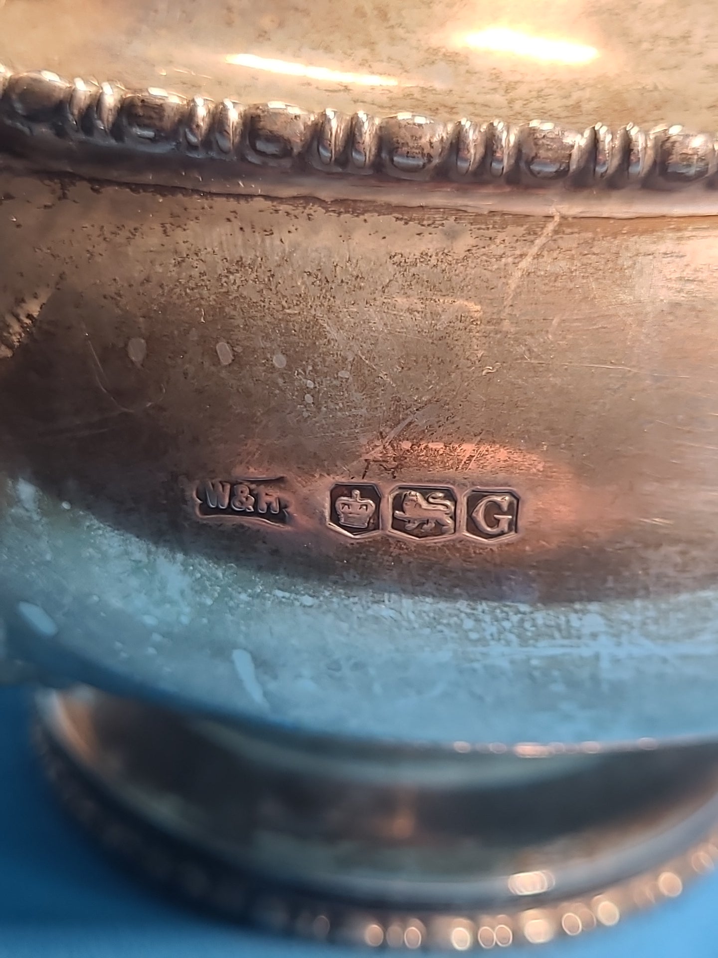 SILVER Hallmarked Walker & Hall Teapot 641g Sheffield 1949 Georgian Style