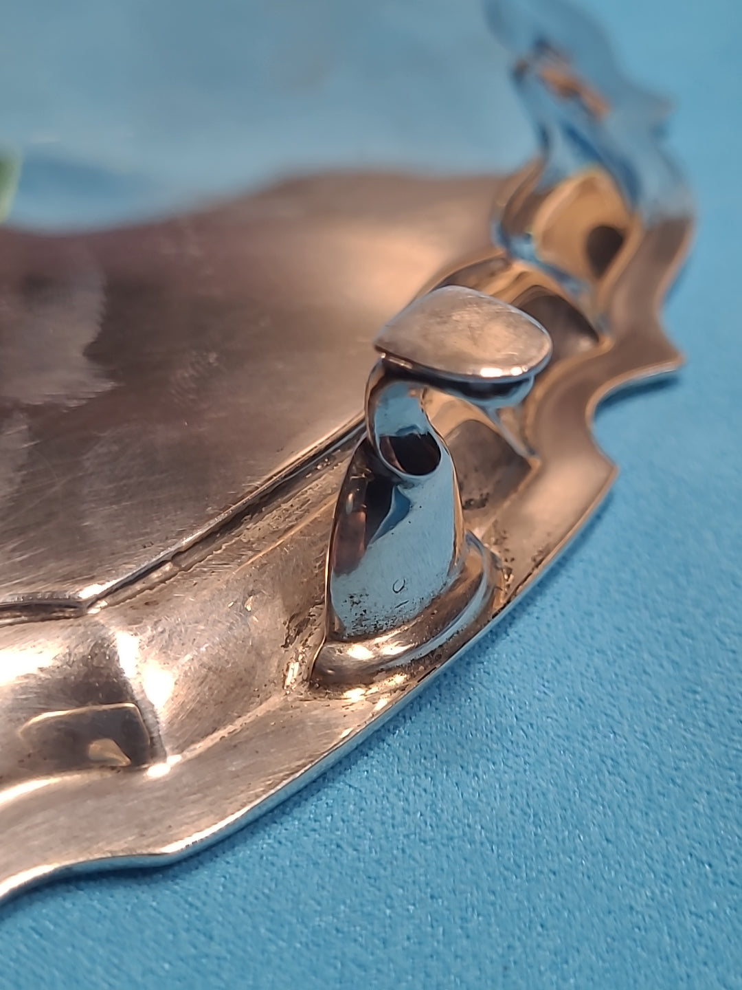 Solid Silver Footed Waiter ,1933 , Baker Brothers Silver LTD , Birmingham, 537 g