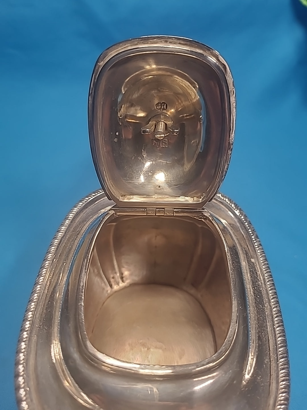 George V Silver 3 Piece Tea Set, Regency Style by John Hunt Of Preston in 1913