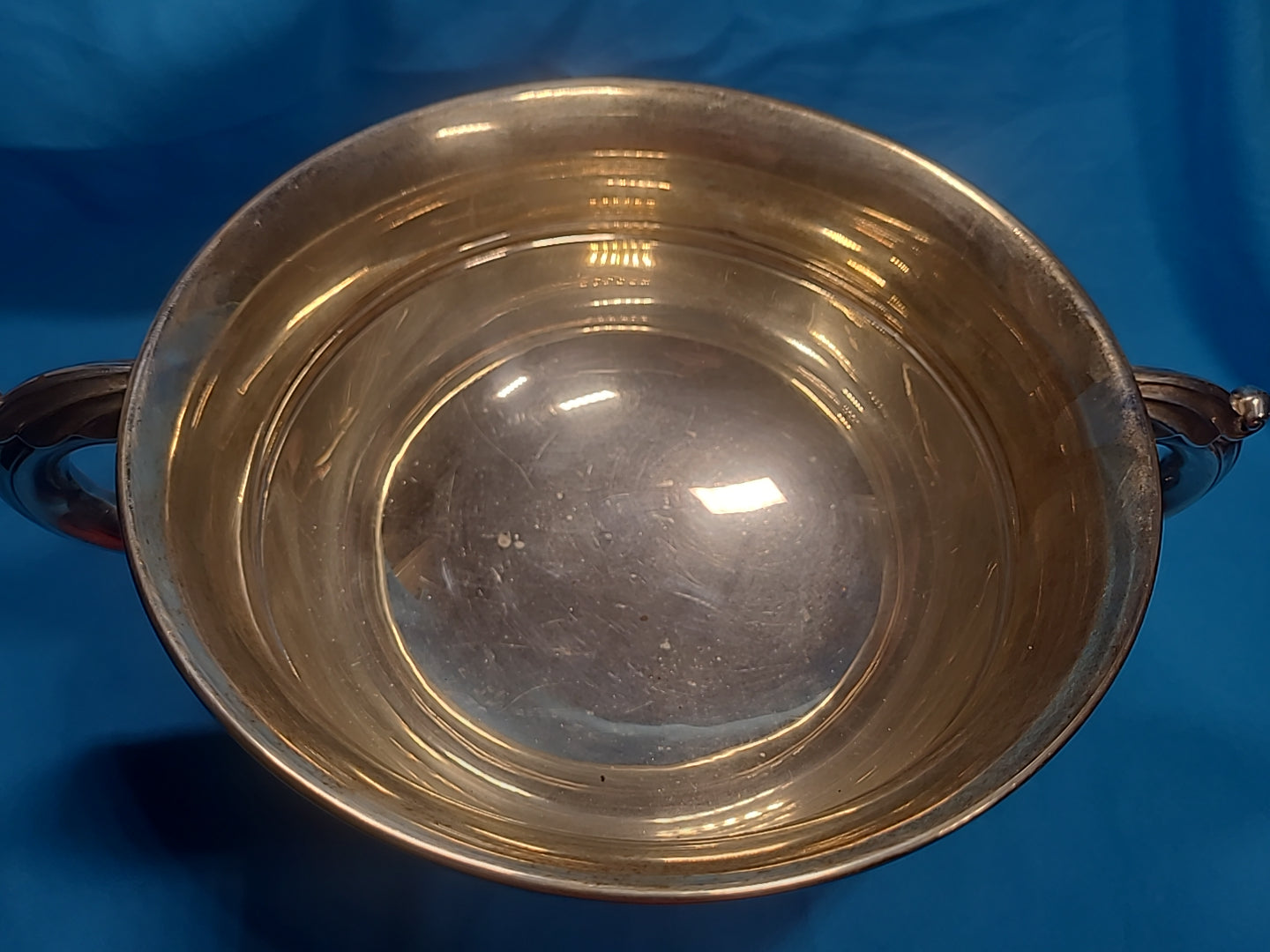 Walker & Hall Sterling Silver Twin Handled Bowl 1925 Sheffield 700g Vtg