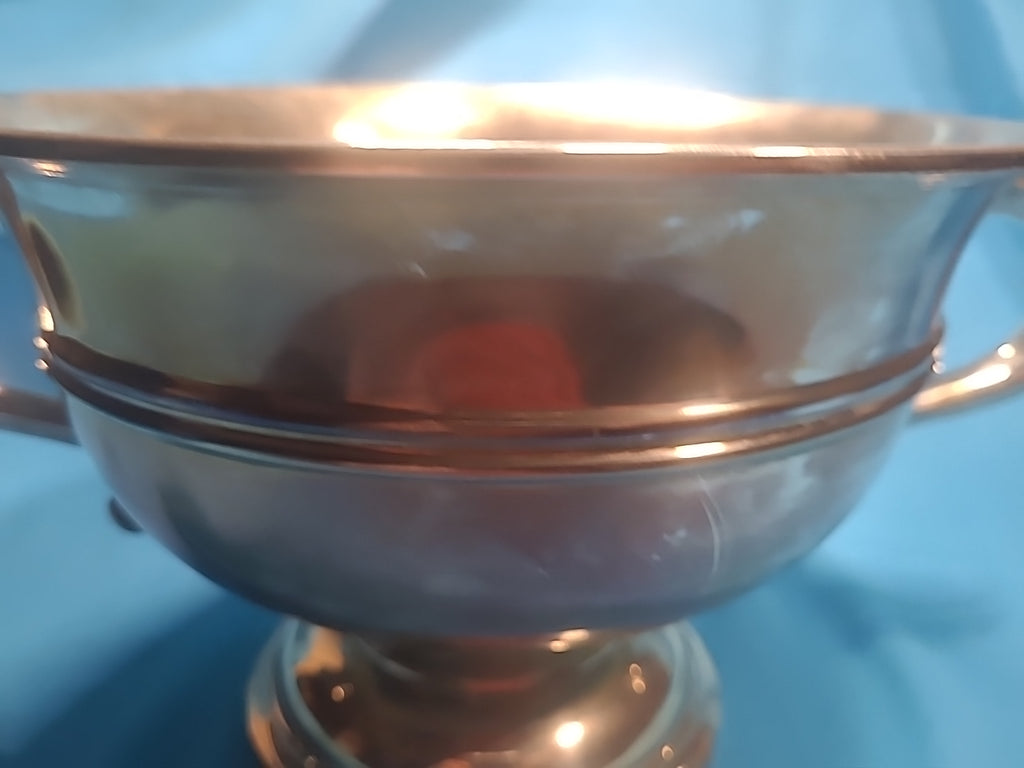 Walker & Hall Sterling Silver Twin Handled Bowl 1925 Sheffield 700g Vtg