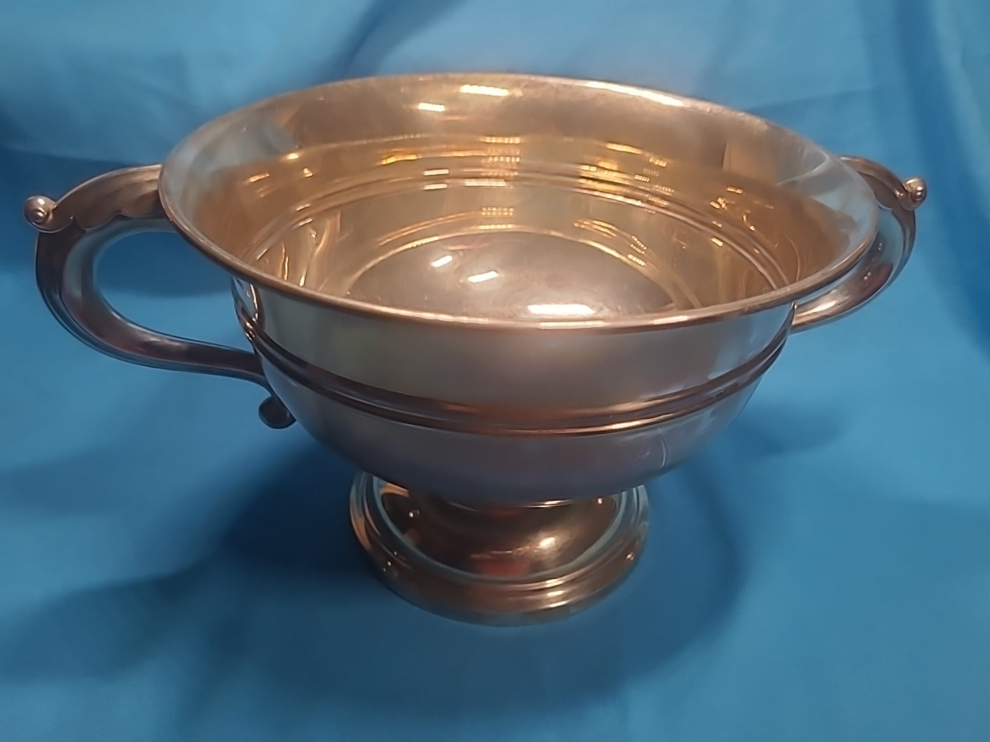 Walker & Hall Sterling Silver Twin Handled Bowl 1925 Sheffield 700g Vtg