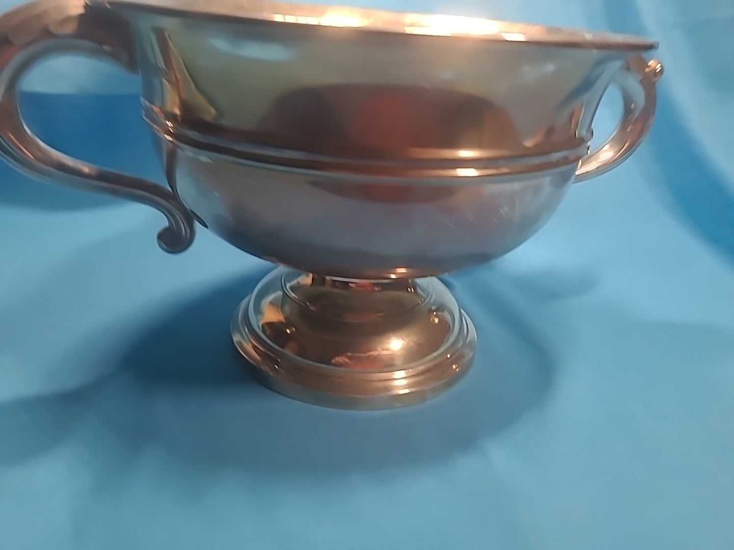 Walker & Hall Sterling Silver Twin Handled Bowl 1925 Sheffield 700g Vtg