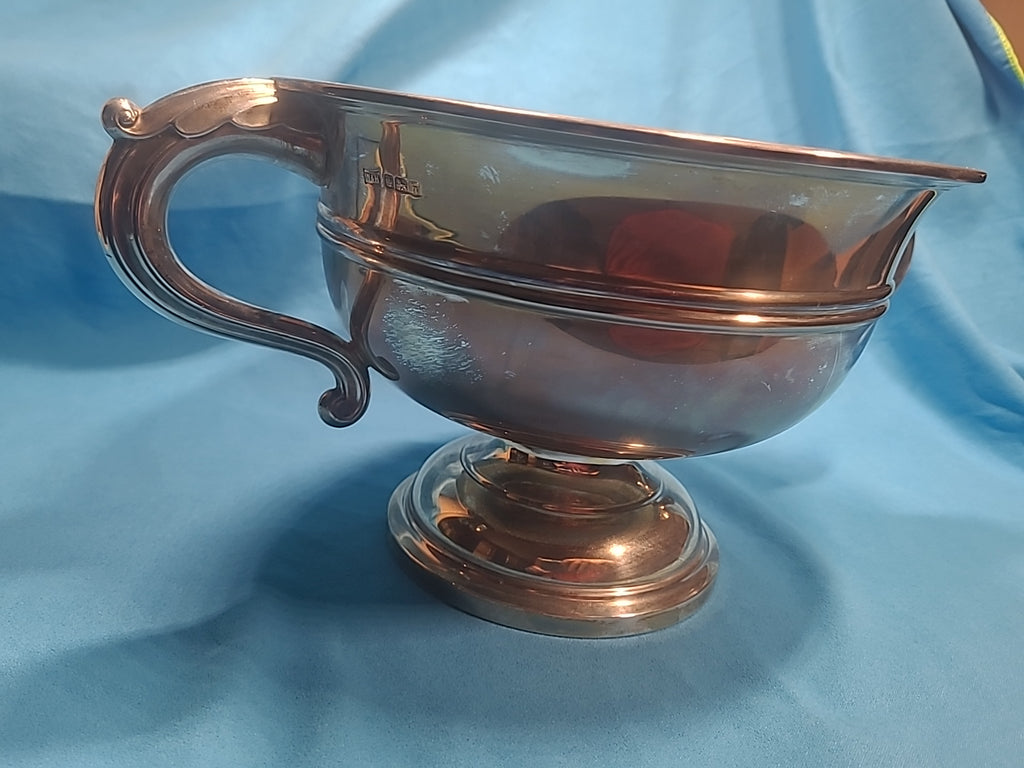 Walker & Hall Sterling Silver Twin Handled Bowl 1925 Sheffield 700g Vtg