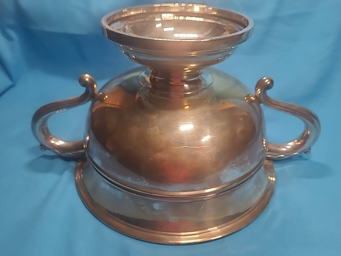 Walker & Hall Sterling Silver Twin Handled Bowl 1925 Sheffield 700g Vtg