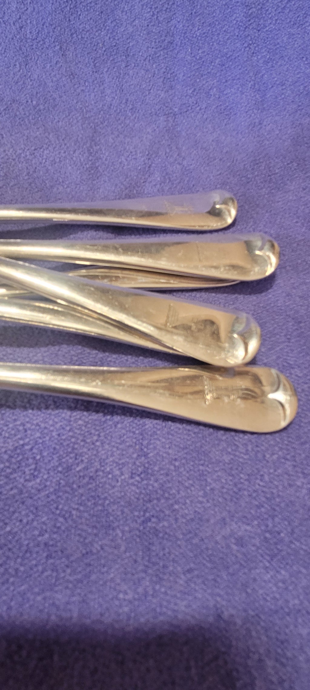 6 Silver Sterling Forks , London , 1919 , Josiah Williams & Co , 503g