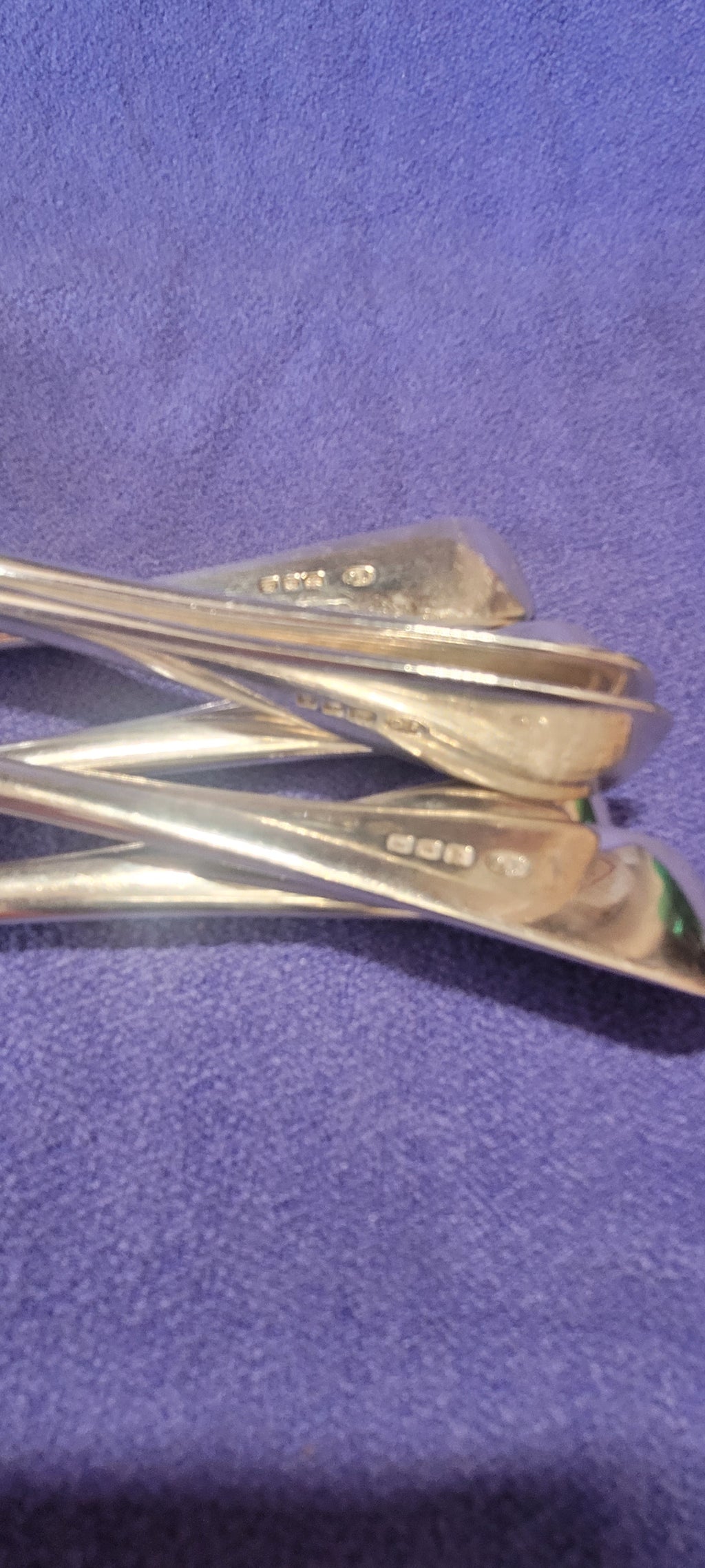 6 Silver Sterling Forks , London , 1919 , Josiah Williams & Co , 503g