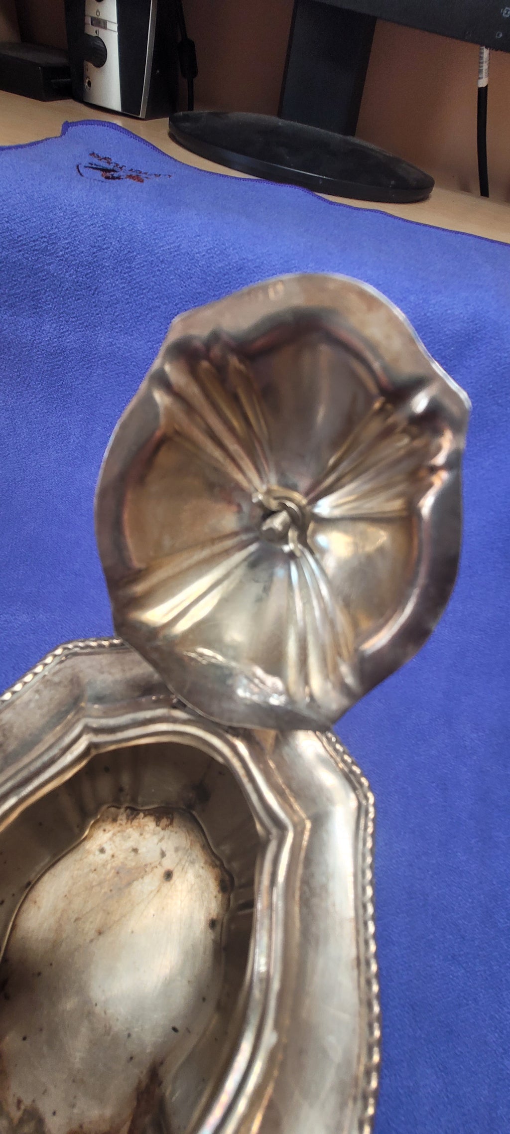 SOLID SILVER hallmarked TEA POT - 1908 Birmingham , 423g