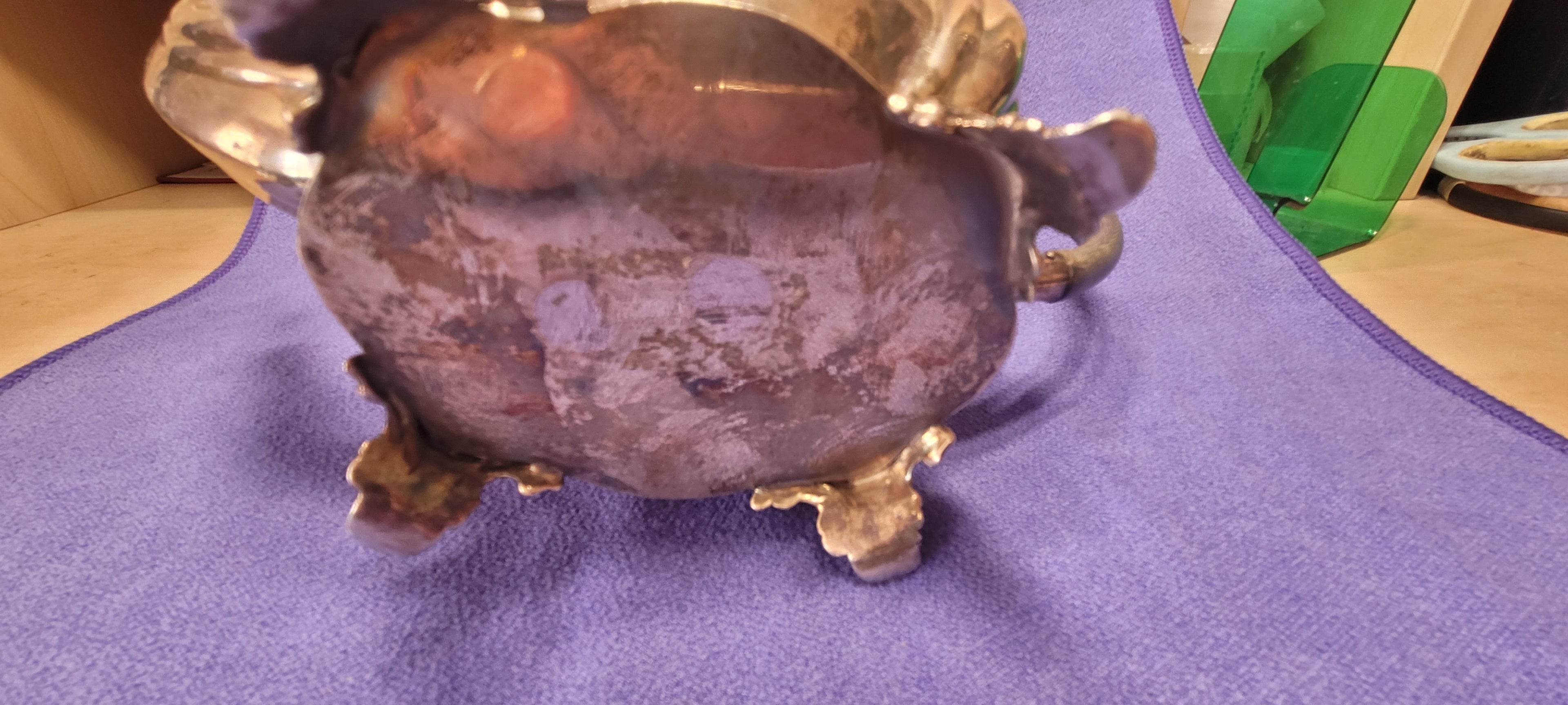 SOLID SILVER hallmarked TEA POT - 1908 Birmingham , 423g