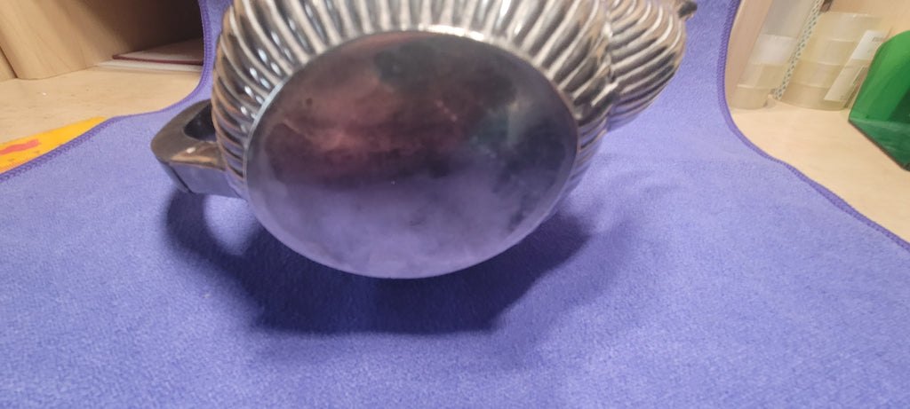 Sterling Silver Teapot, Birmingham, 348g, 1905, W Eaves & Co