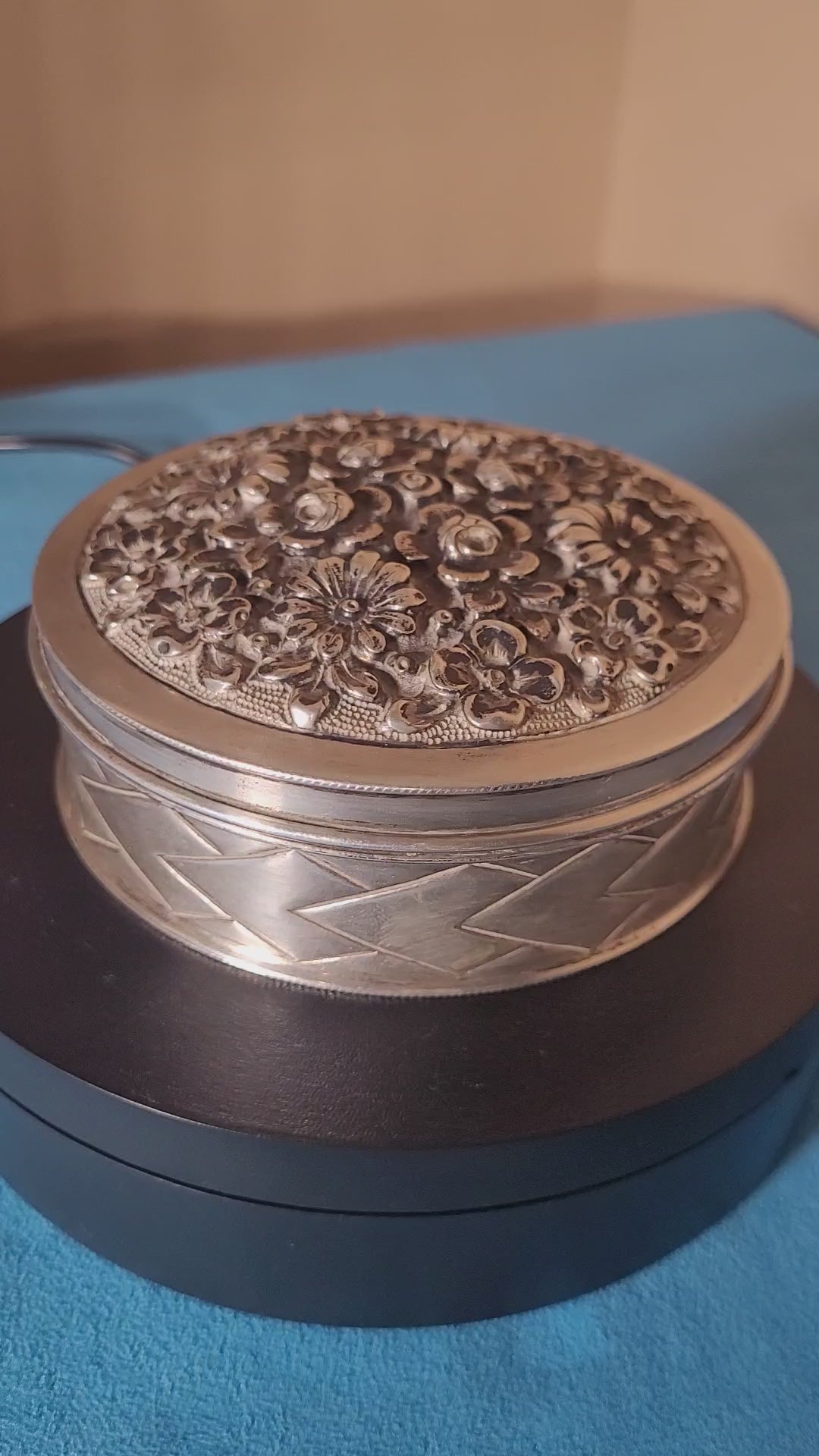 Silver 833, Portuguese , Porto ,Casket Circular, Maker Mark is Unreadable