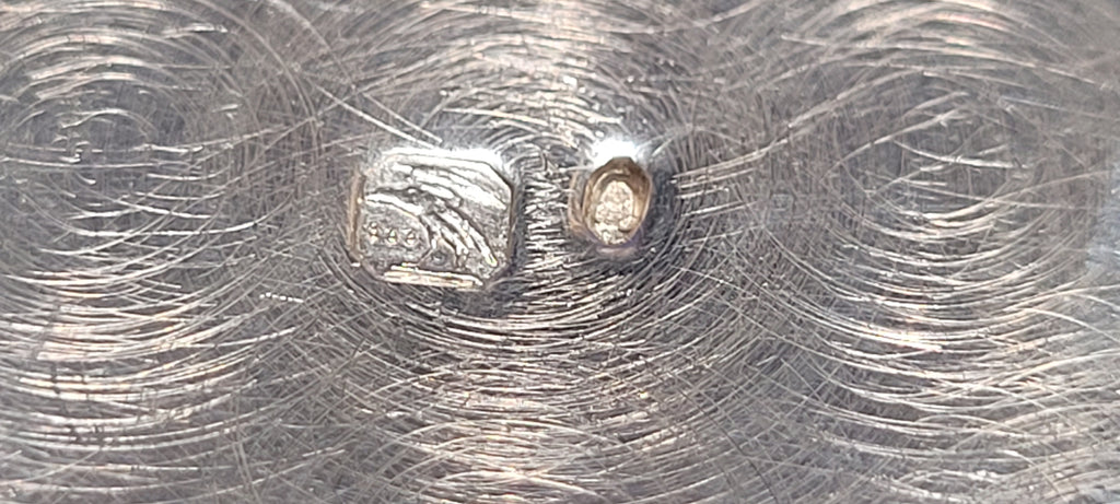 Silver 833, Portuguese , Porto ,Casket Circular, Maker Mark is Unreadable