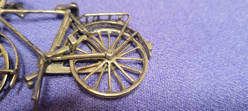 Sterling Silver Miniature Bicycle 925 Spain Hallmarked Collectible 26g Ornament