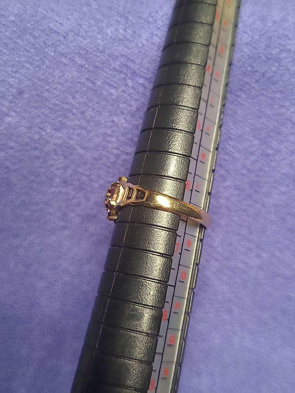 9ct Yellow Gold Ruby Cluster Ring Daisy Flower Style Vintage Design 375 Hallmark