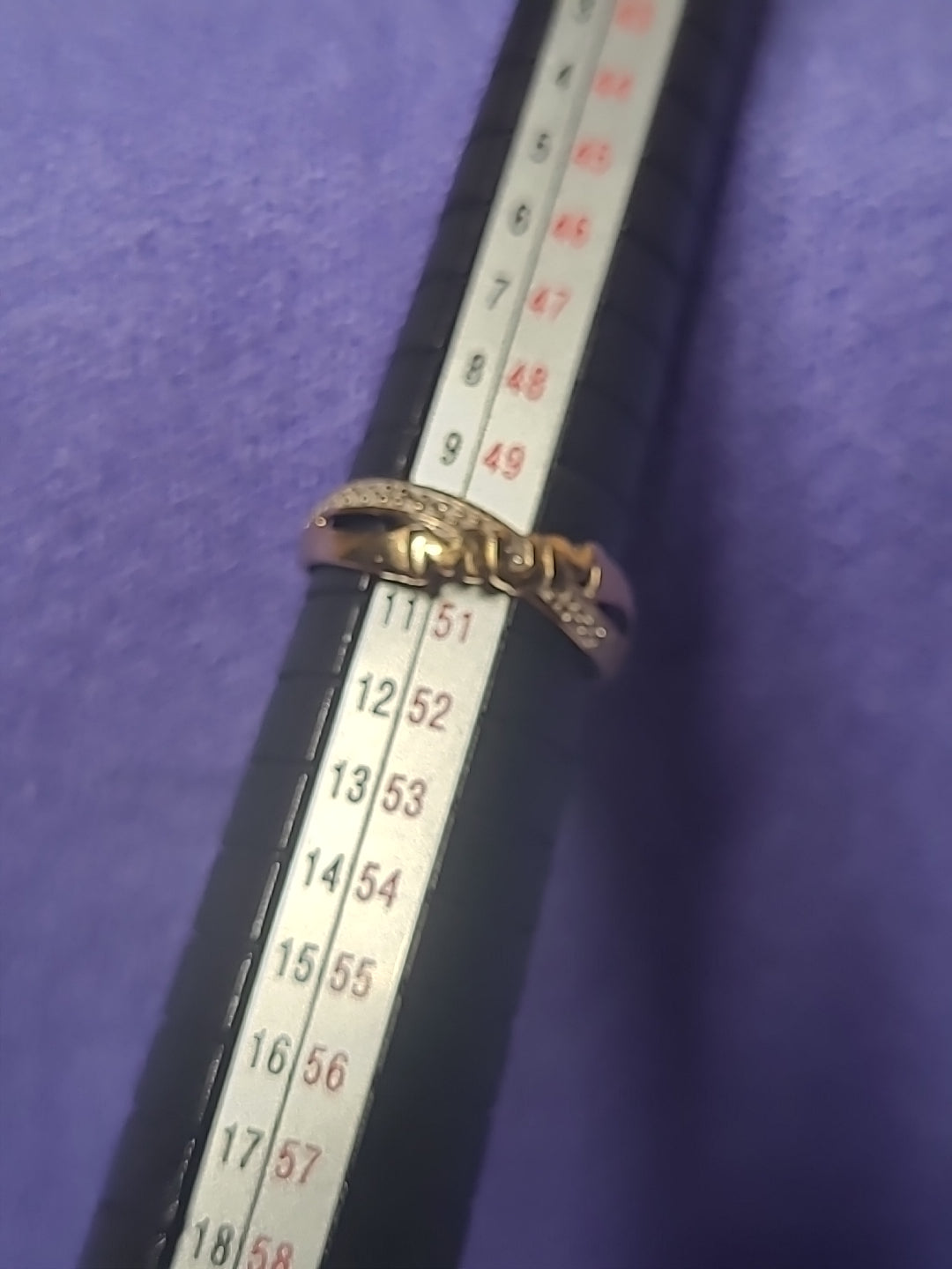 9ct Yellow Gold MUM Ring Size K Hallmarked Mother's Day Gift Present