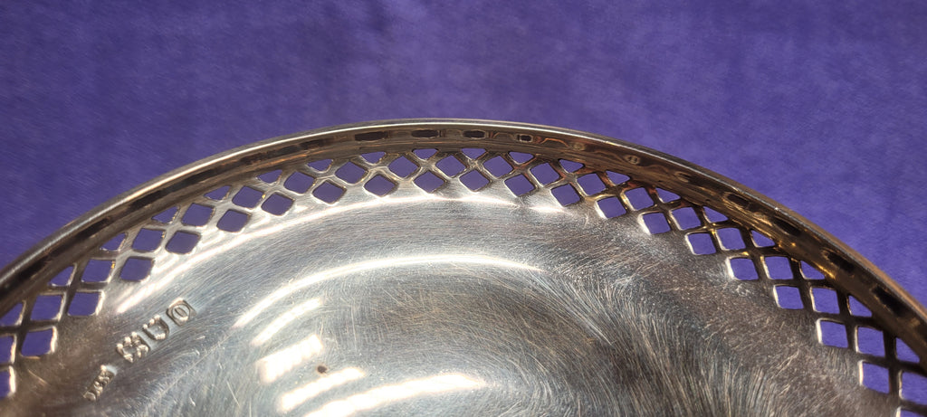 Antique Solid Silver Tazza Dish London 1909 John Collard Vickery 206g Approx