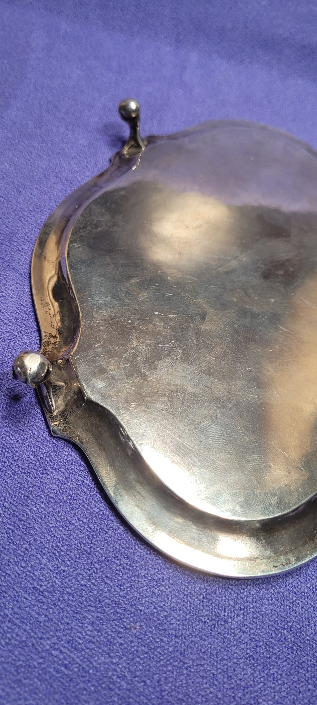 Antique Sterling Silver Footed Tray 212g London 1874 Robert Harper