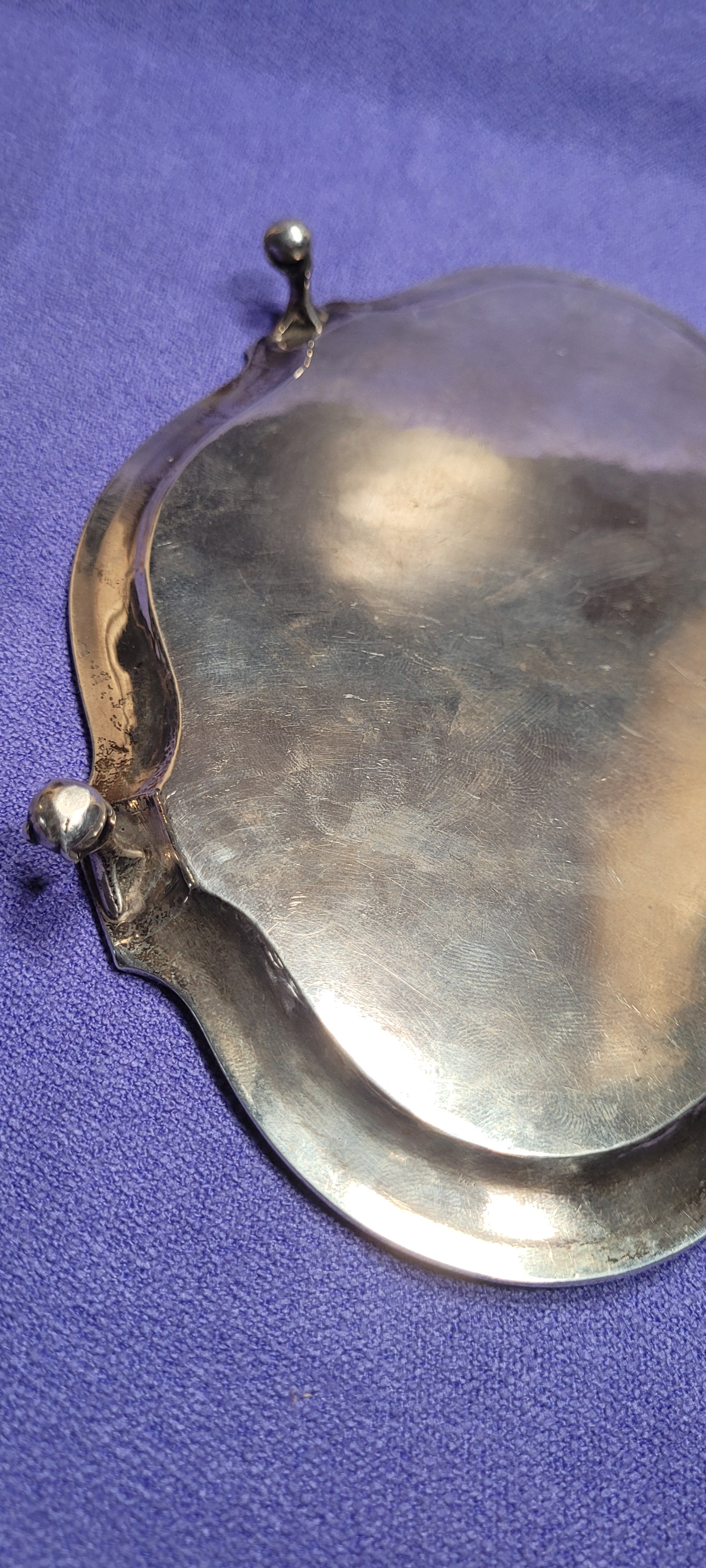Antique Sterling Silver Footed Tray 212g London 1874 Robert Harper