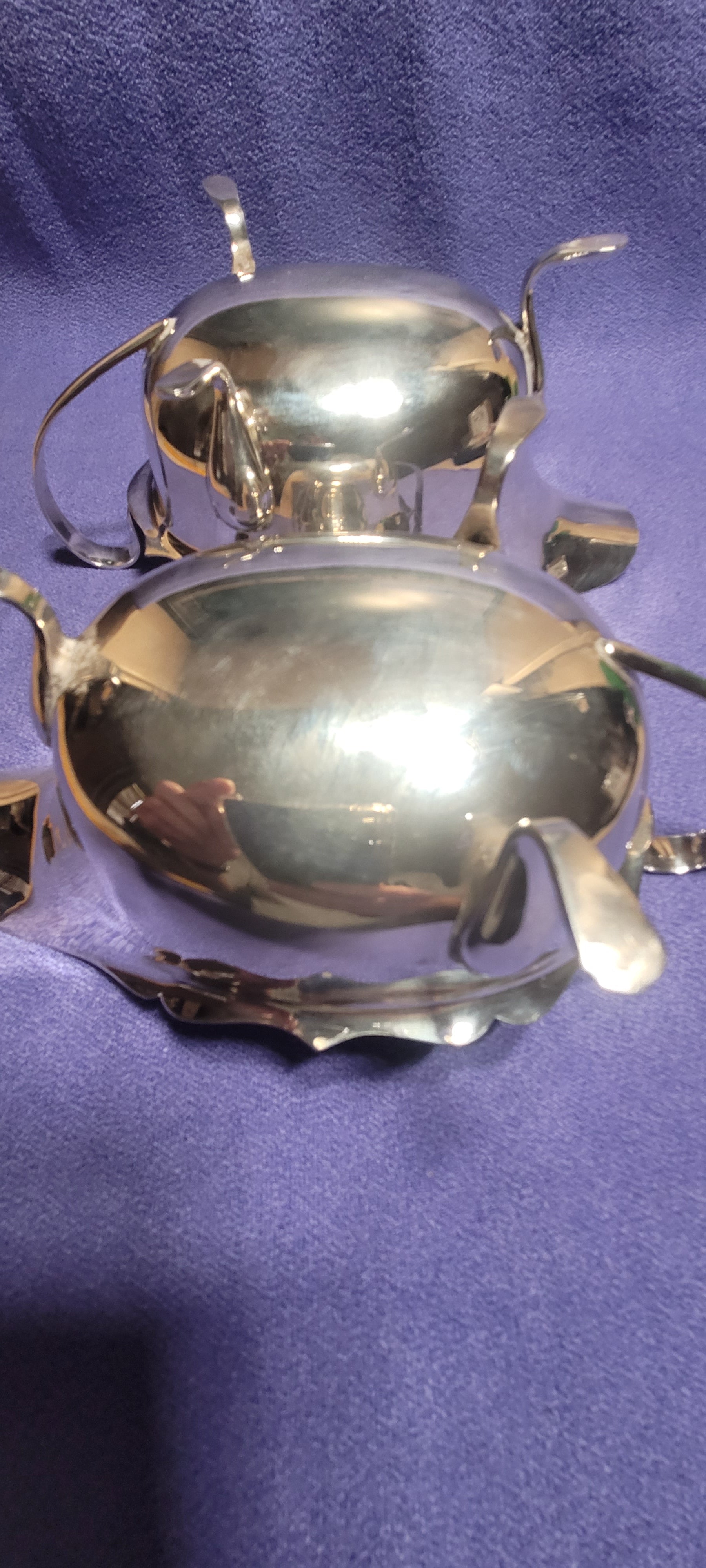 Pair Sterling Silver Sauce Boats Sheffield 1931 Emile Viner 316g Hallmarked