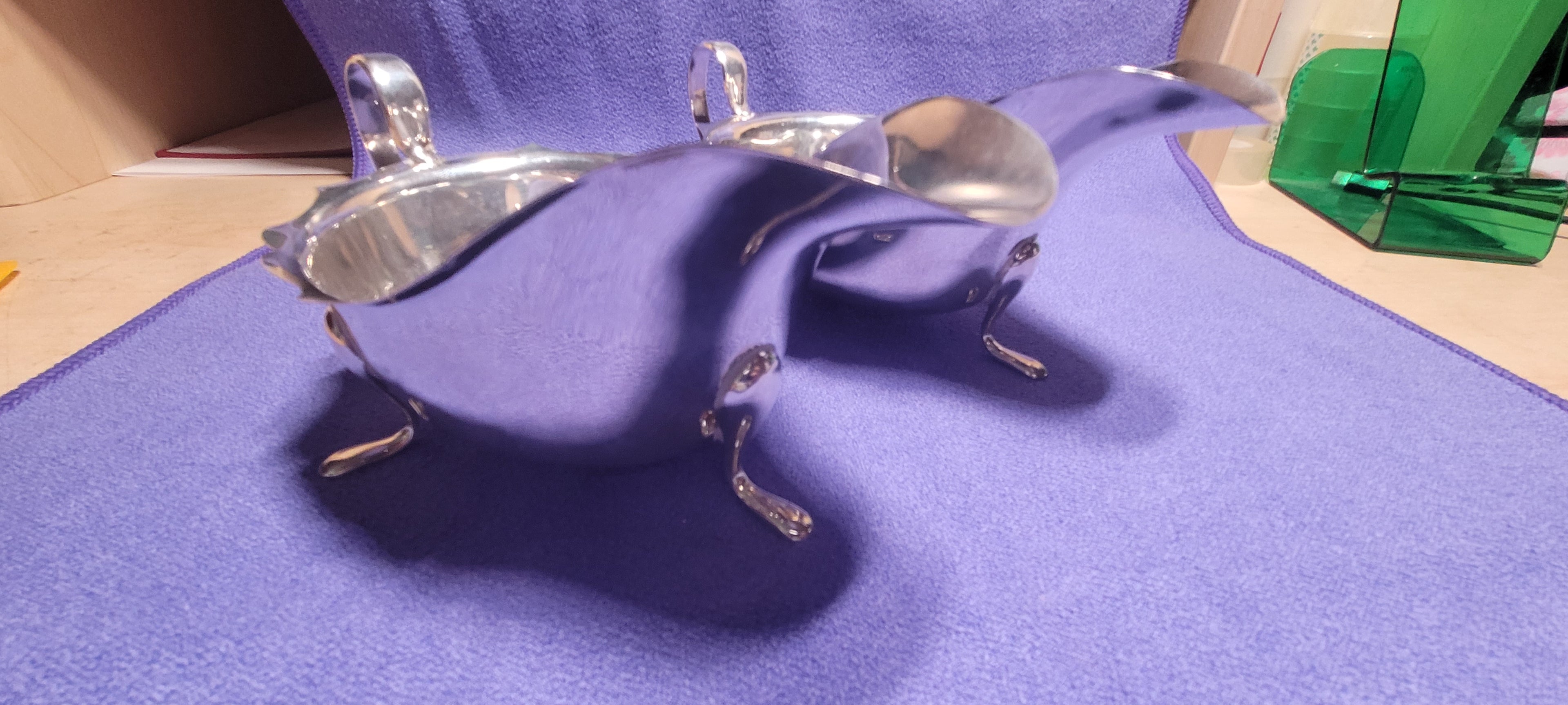 Pair Sterling Silver Sauce Boats Sheffield 1931 Emile Viner 316g Hallmarked