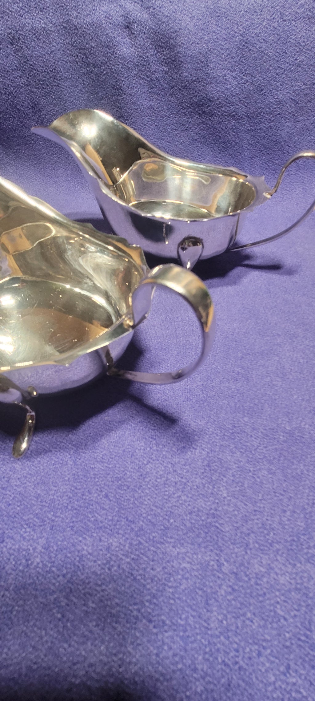 Pair Sterling Silver Sauce Boats Sheffield 1931 Emile Viner 316g Hallmarked