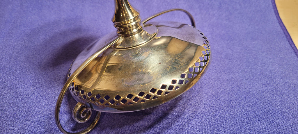 Antique Solid Silver Tazza Dish London 1909 John Collard Vickery 206g Approx