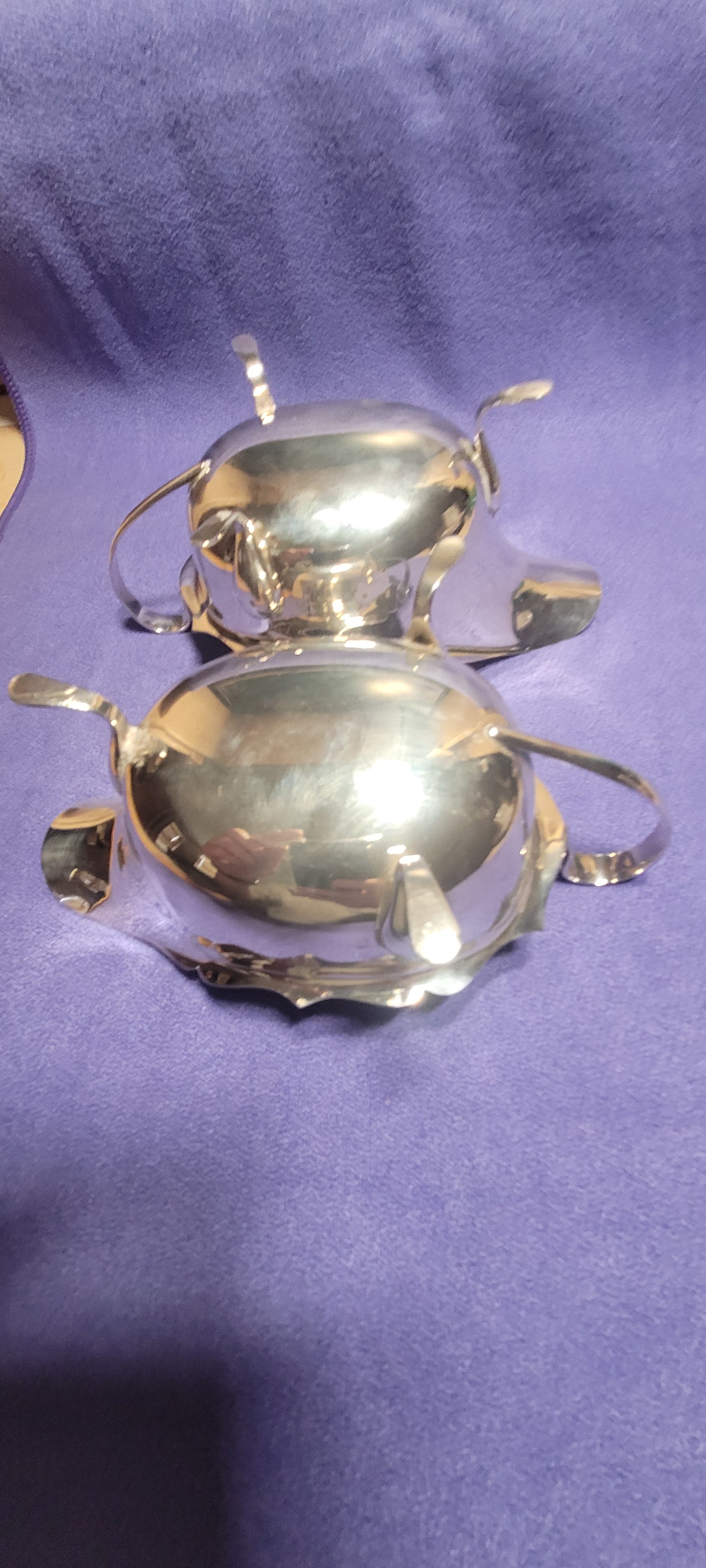 Pair Sterling Silver Sauce Boats Sheffield 1931 Emile Viner 316g Hallmarked