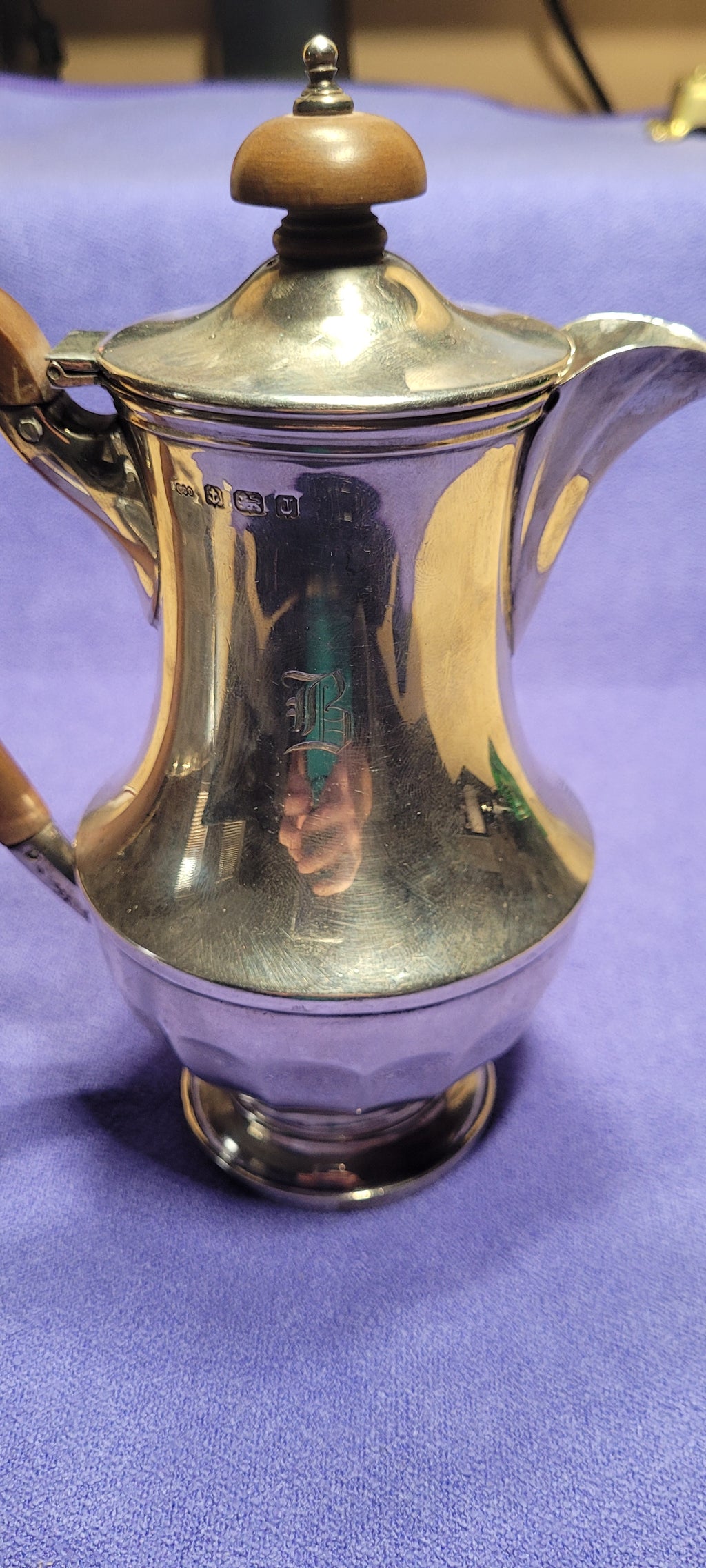 Sterling Silver  Jug, Birmingham , 396g , 1933 , Unknown Maker