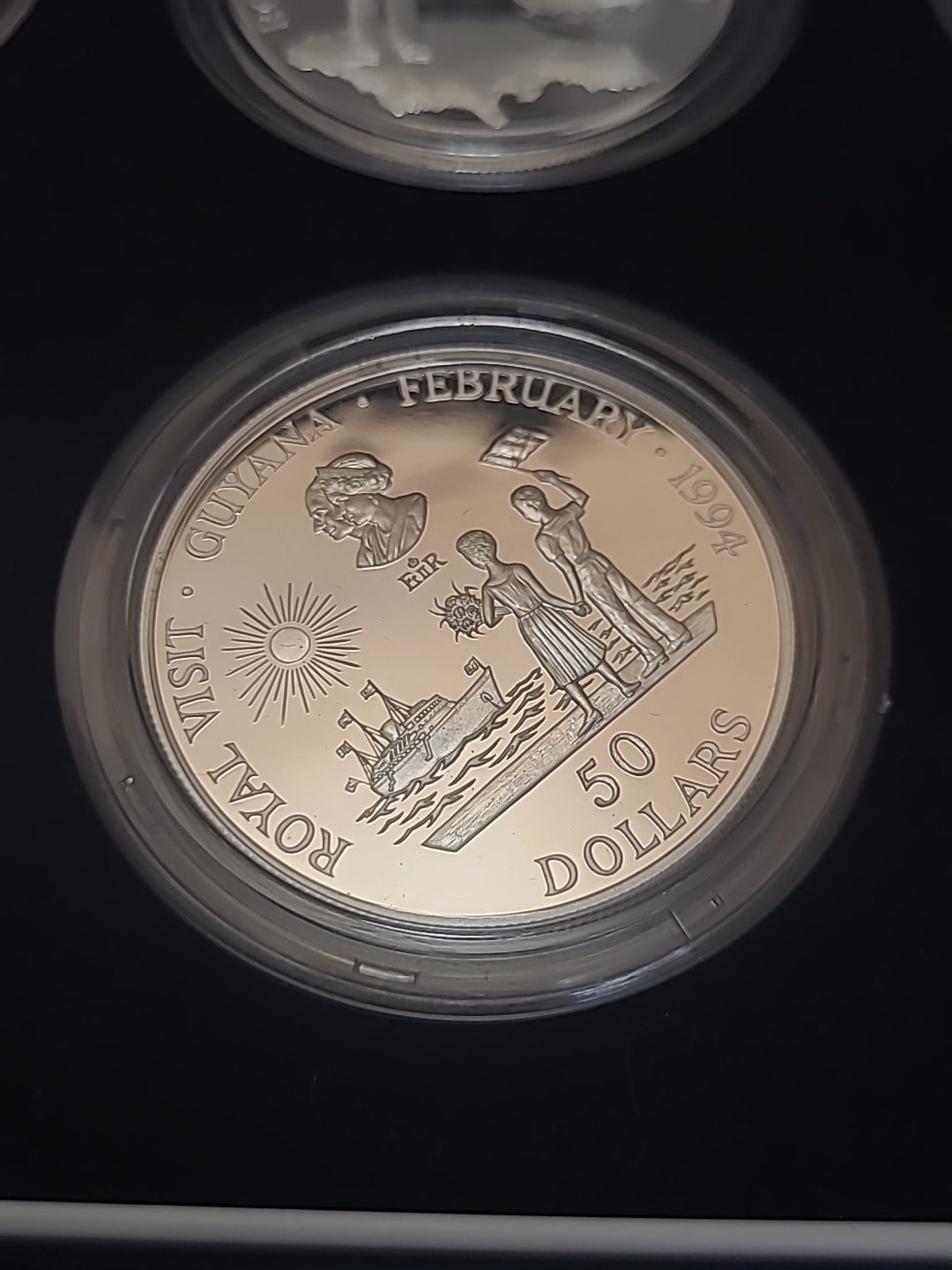 1994 Caribbean Royal Visit Silver Proof Collection –6 Sterling Silver Coins, COA