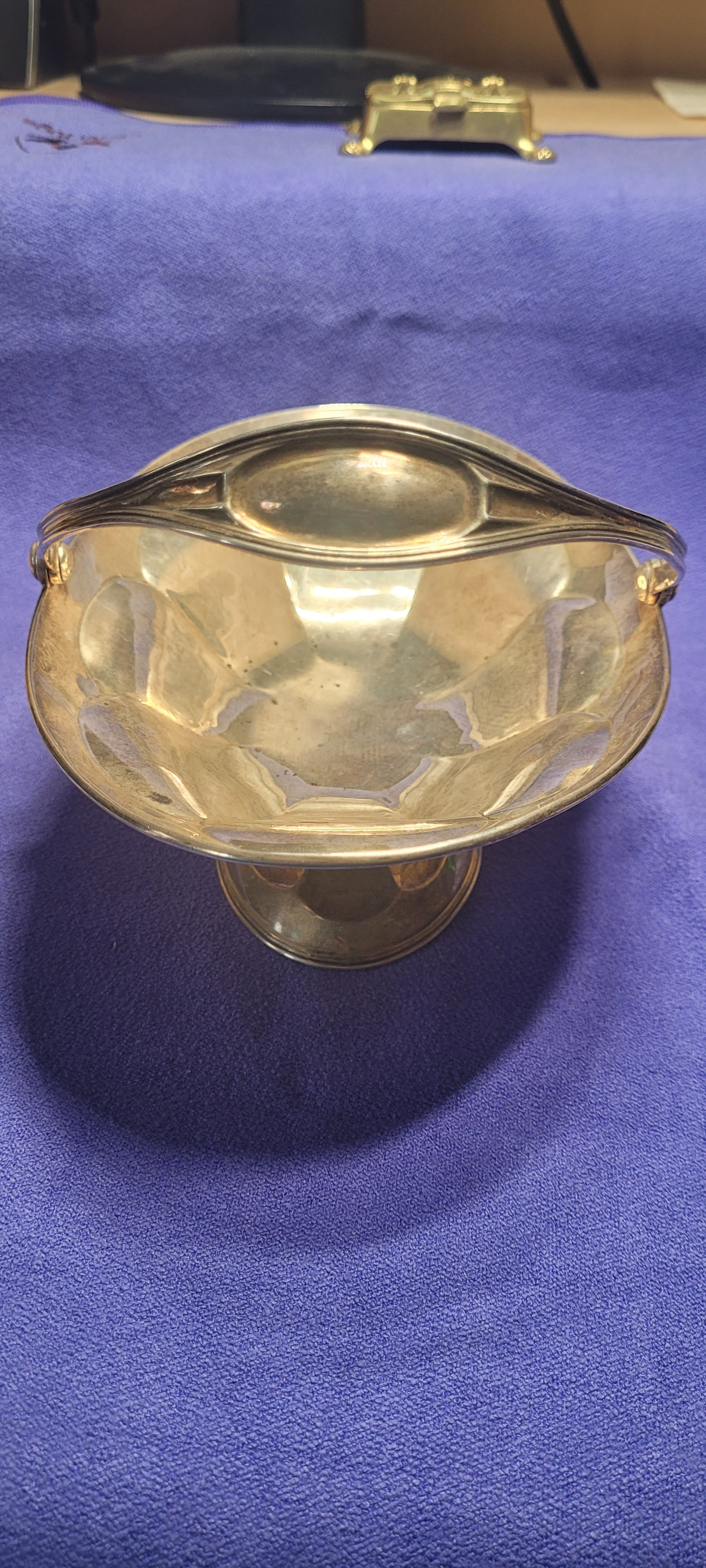 Solid Silver Fruit Handled Basket,Holland Aldwinckle & Slater,London,344g ,1909