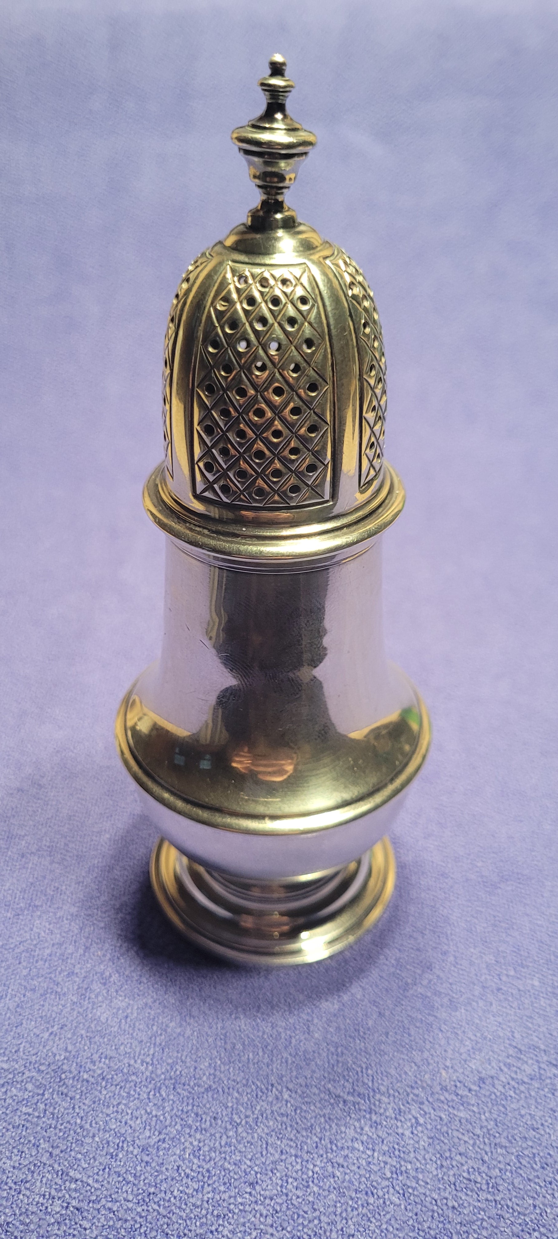 Antique Silver Sugar Castor London 1957 107g Mills & Hersey Hallmarked