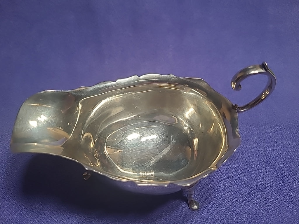 Antique Sterling Silver Gravy Boat 95g Birmingham 1915 Horace Woodward & Co Ltd