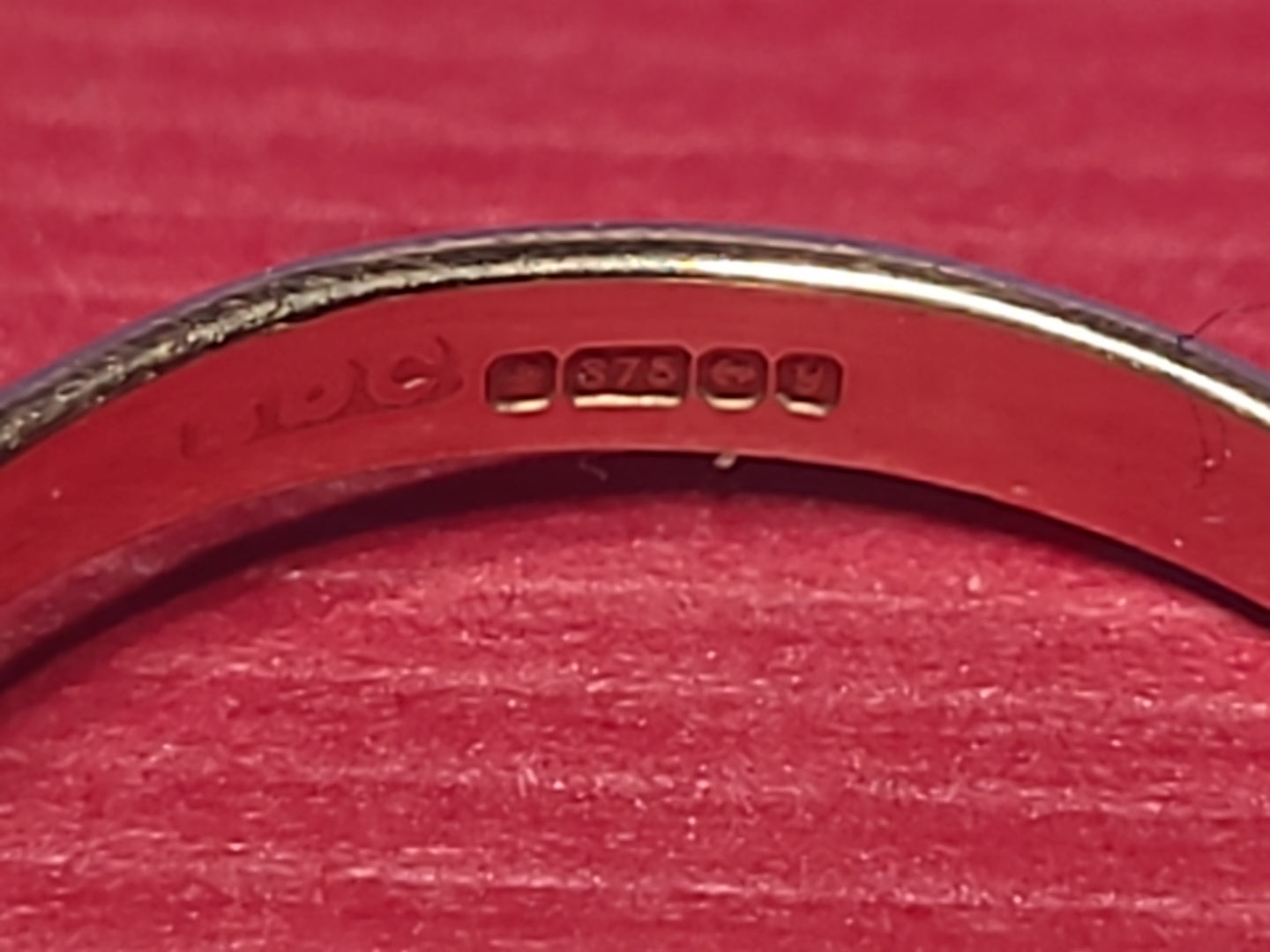 9ct Yellow Gold Vintage Amethyst Ring Hallmarked Single Stone Size M UK