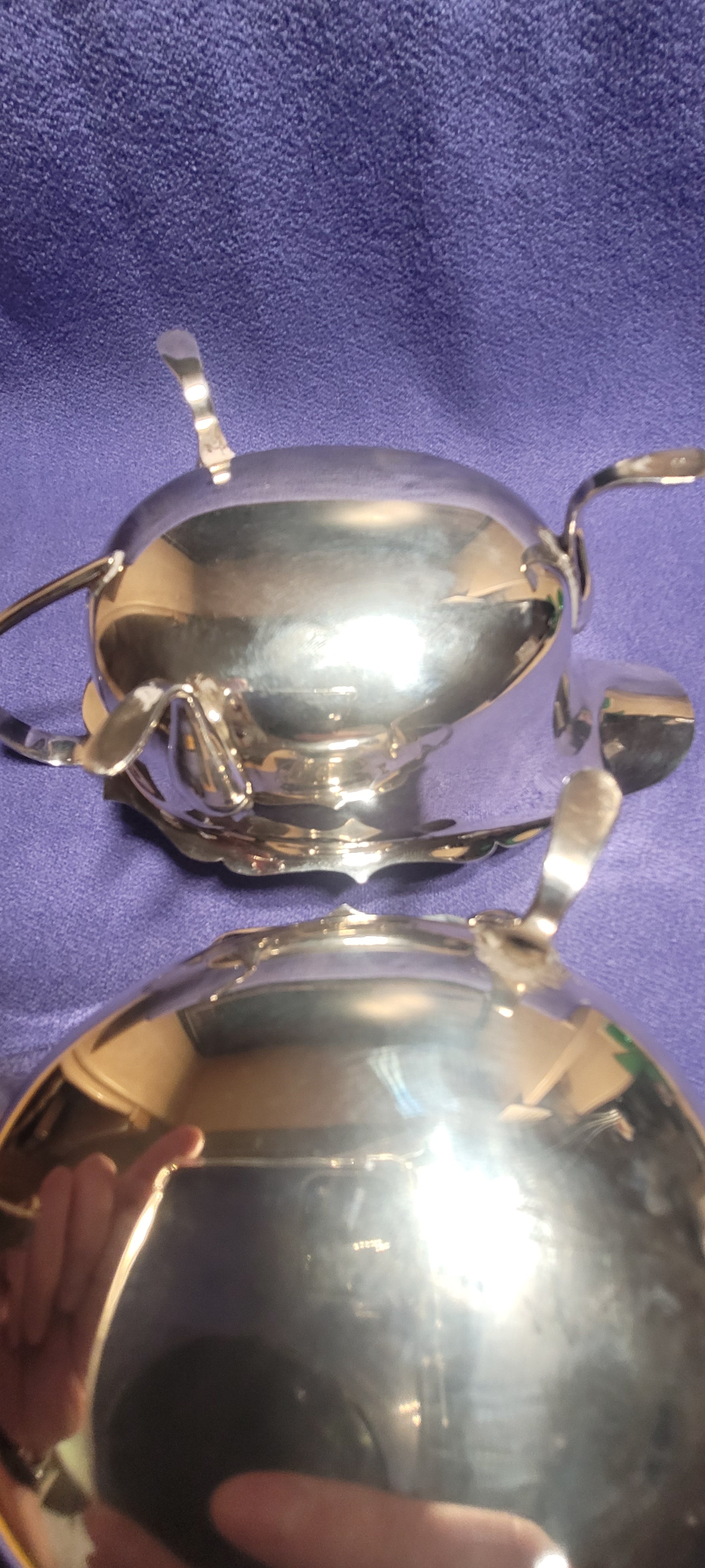 Pair Sterling Silver Sauce Boats Sheffield 1931 Emile Viner 316g Hallmarked
