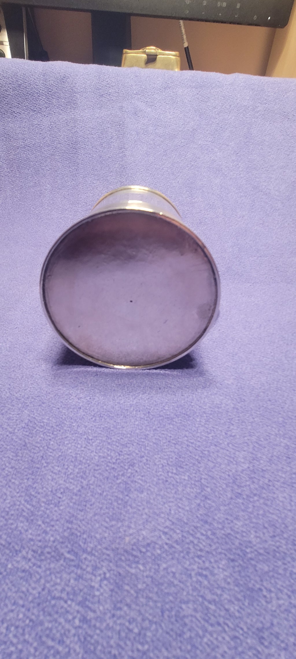 1856 Exeter Sterling Silver Christening Mug Lined Pattern Josiah Williams