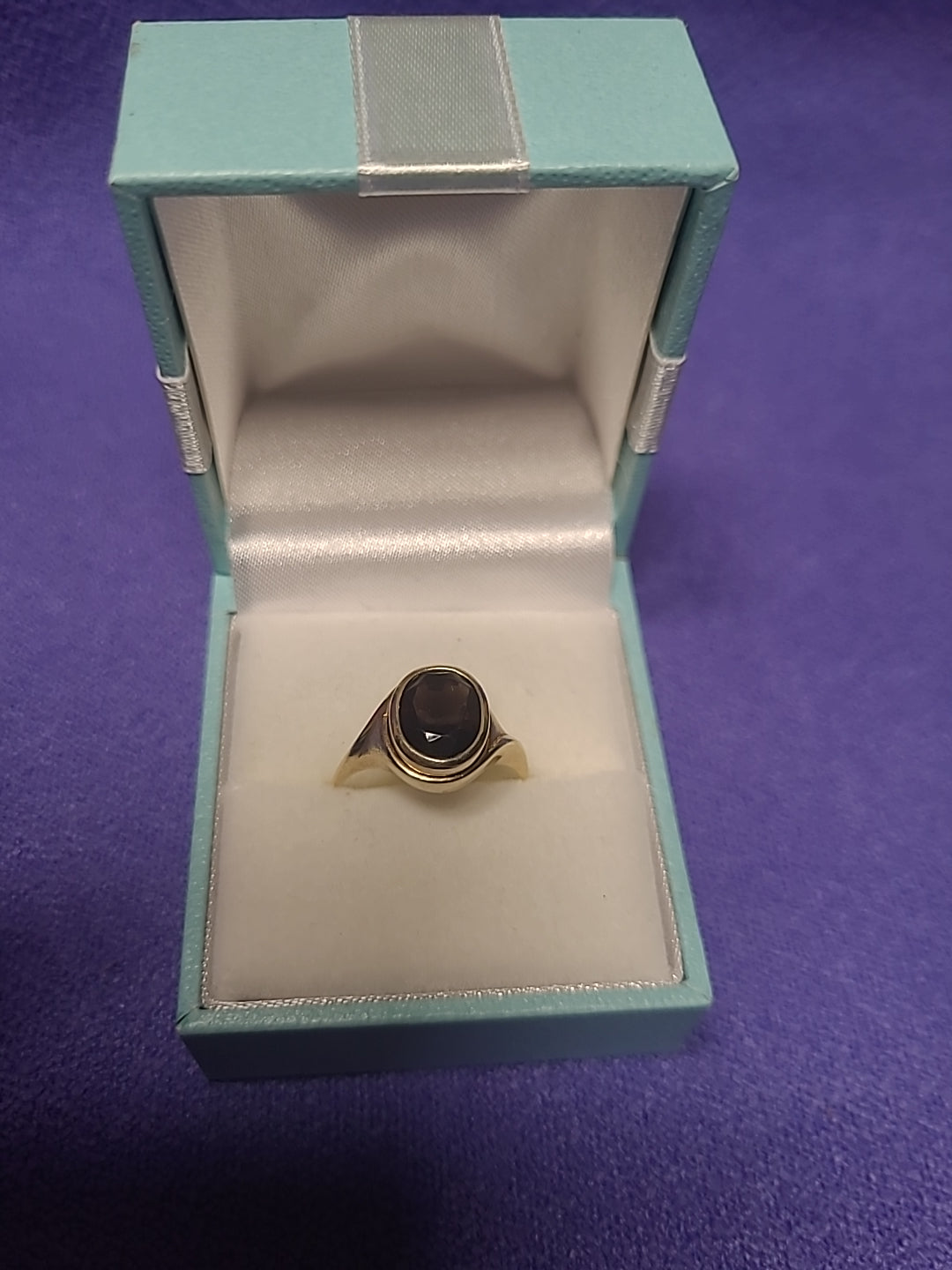 Vintage 14k Yellow Gold Garnet Ring Size P 1/2 Stamped 4.16g