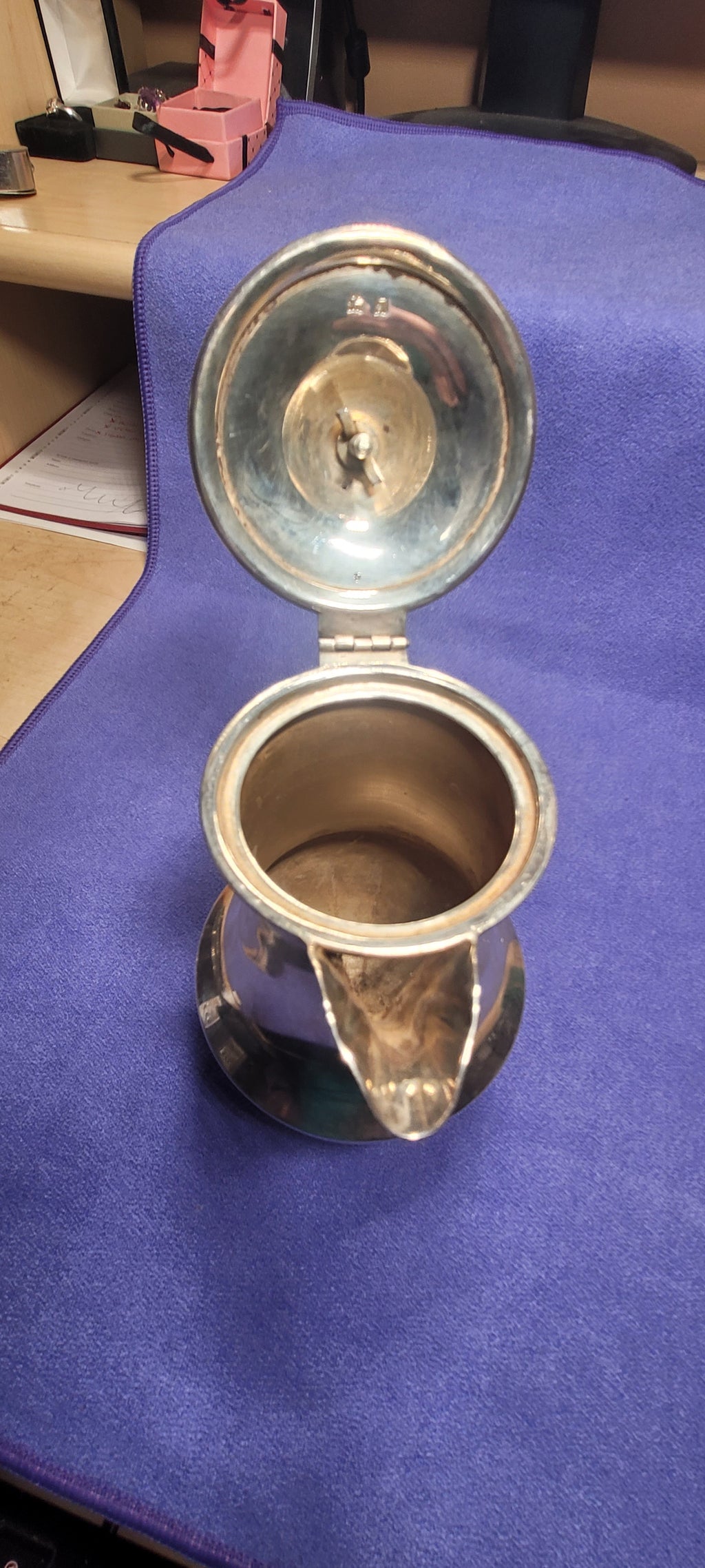 Sterling Silver  Jug, Birmingham , 396g , 1933 , Unknown Maker