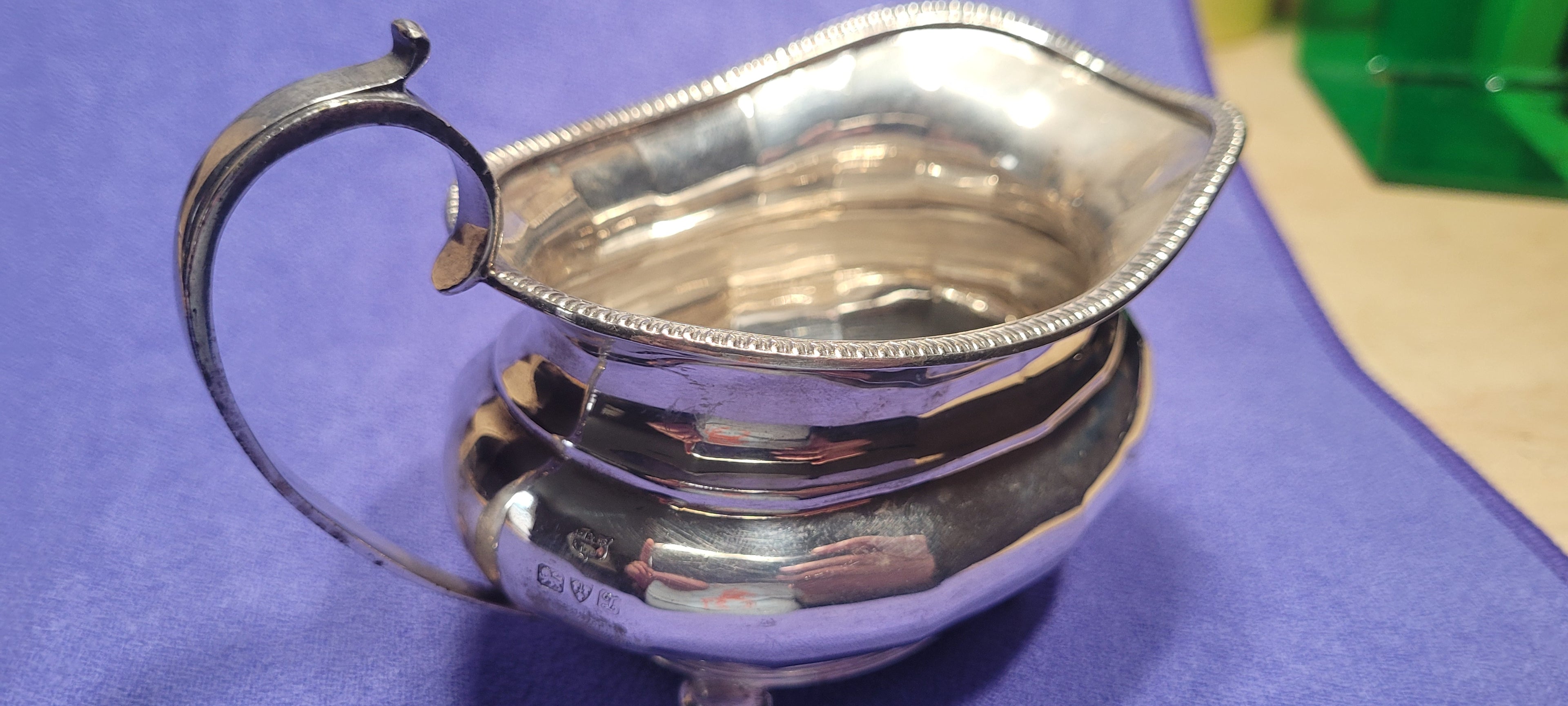 Silver Sauce Boat, Chester, 1925, S Blanckensee & Son Ltd, 205g