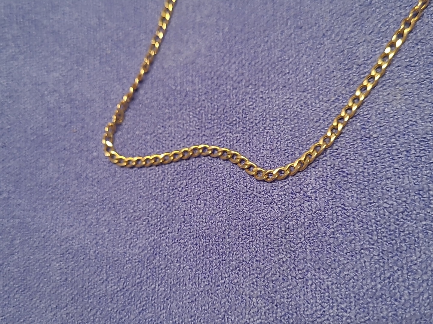 9ct Gold Onyx & Bloodstone Fob Pendant With Chain Hallmarked 7.5g