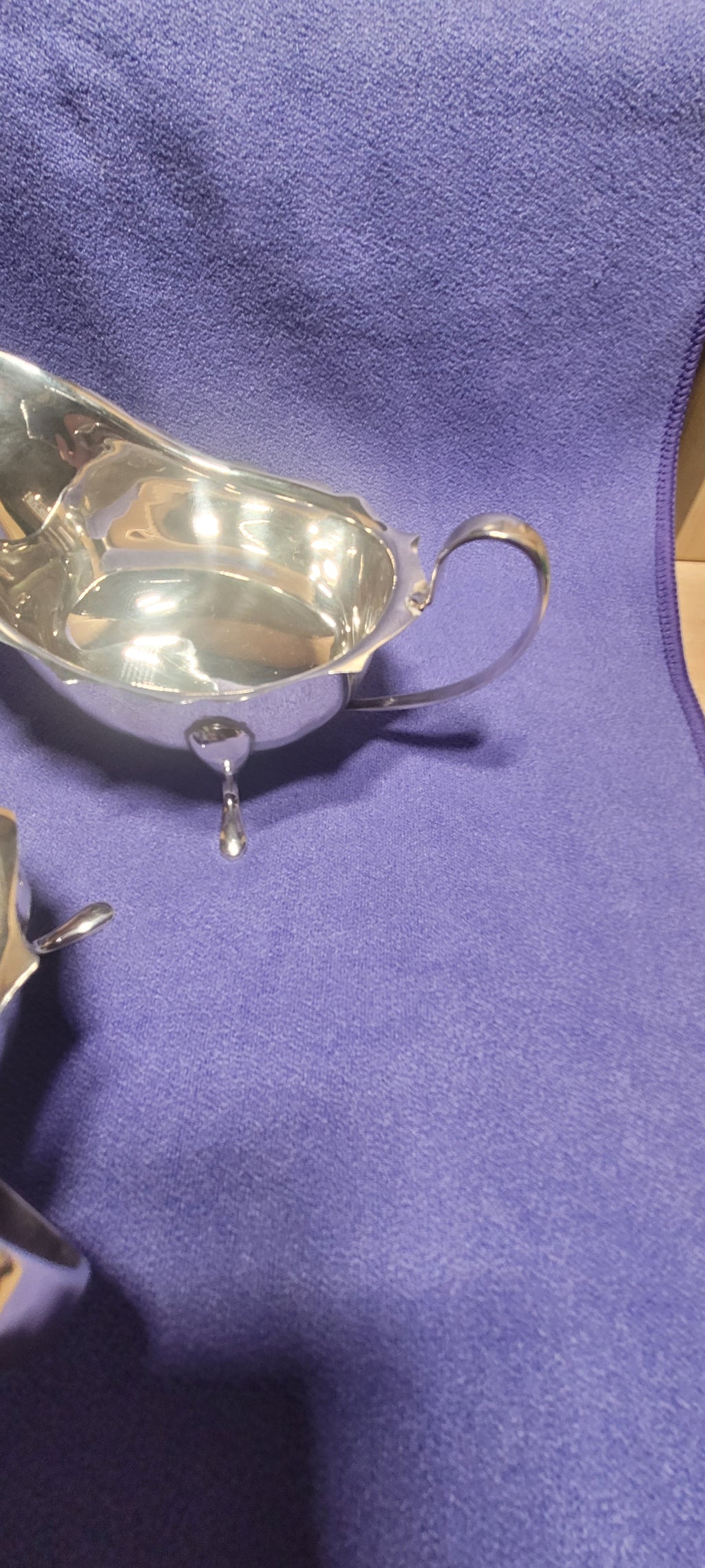 Pair Sterling Silver Sauce Boats Sheffield 1931 Emile Viner 316g Hallmarked
