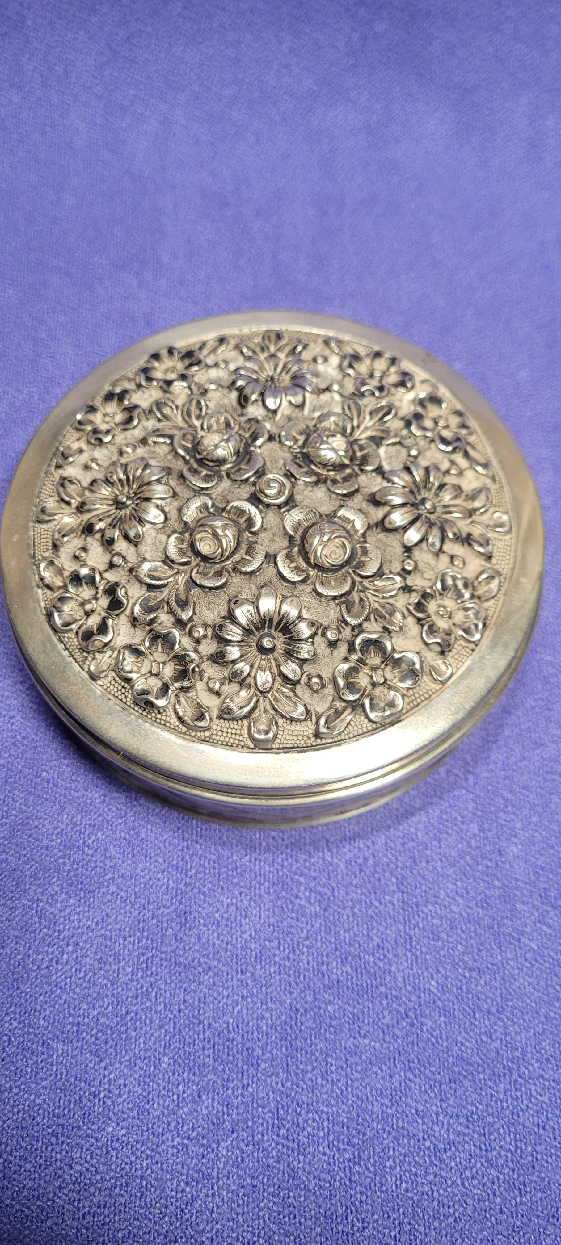 Silver 833, Portuguese , Porto ,Casket Circular, Maker Mark is Unreadable