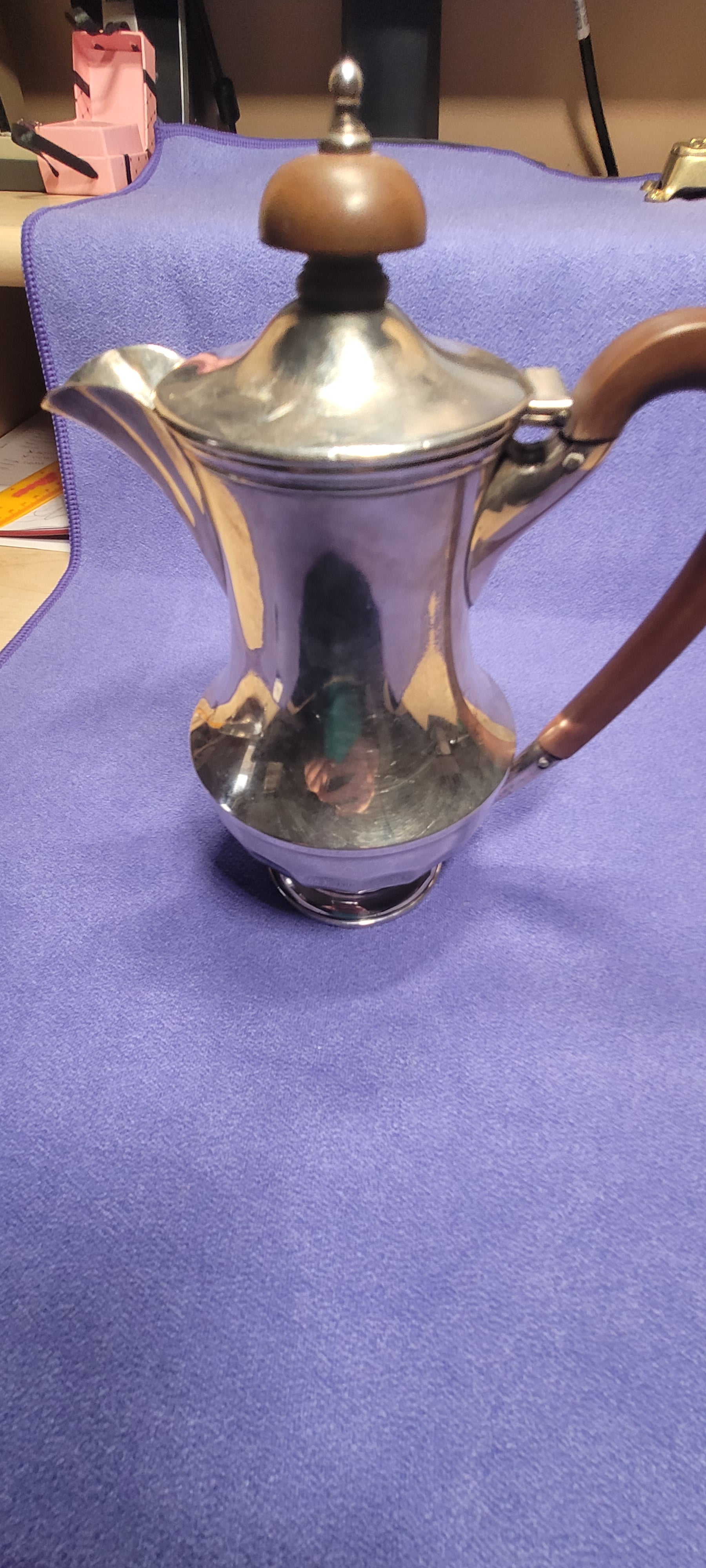 Sterling Silver  Jug, Birmingham , 396g , 1933 , Unknown Maker