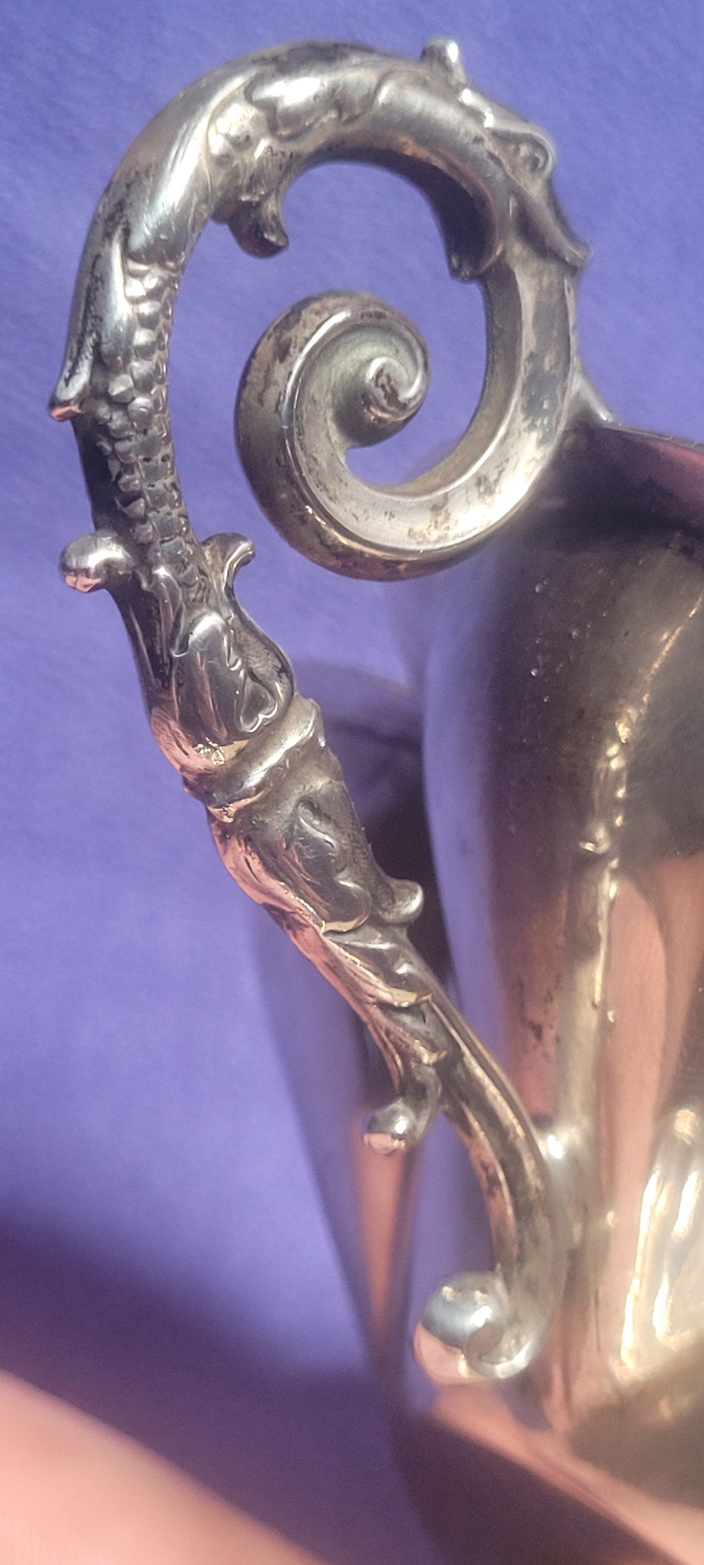 Antique Austro Hungarian Sterling Silver Gothic Compote Vienna c1870 215g