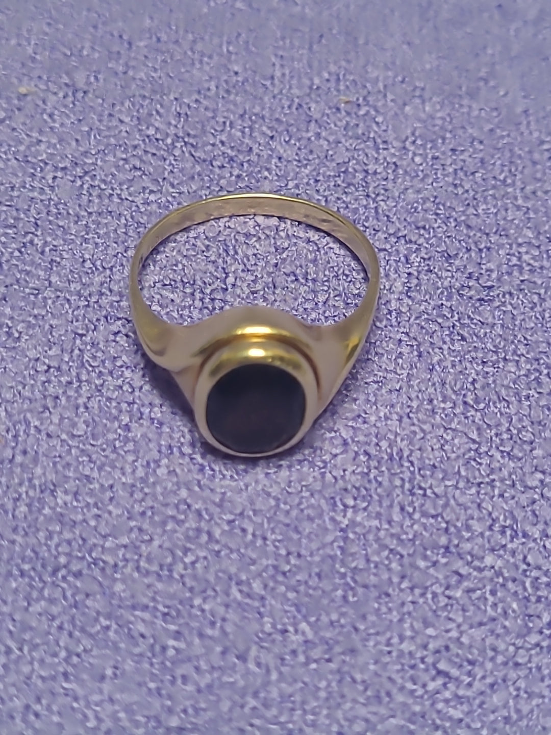 Vintage 14k Yellow Gold Garnet Ring Size P 1/2 Stamped 4.16g