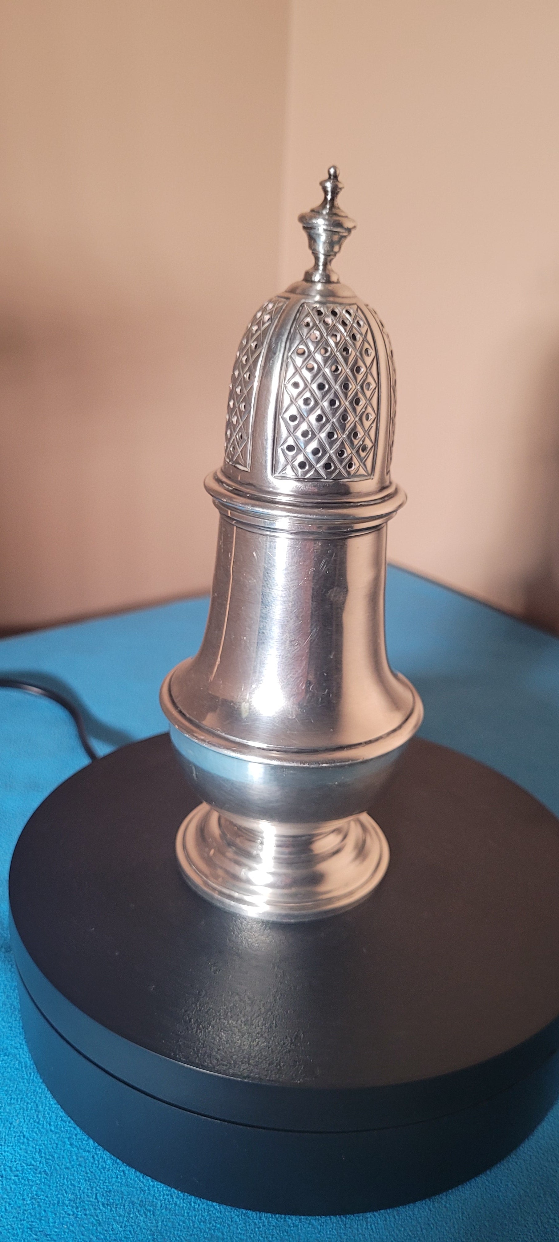 Antique Silver Sugar Castor London 1957 107g Mills & Hersey Hallmarked