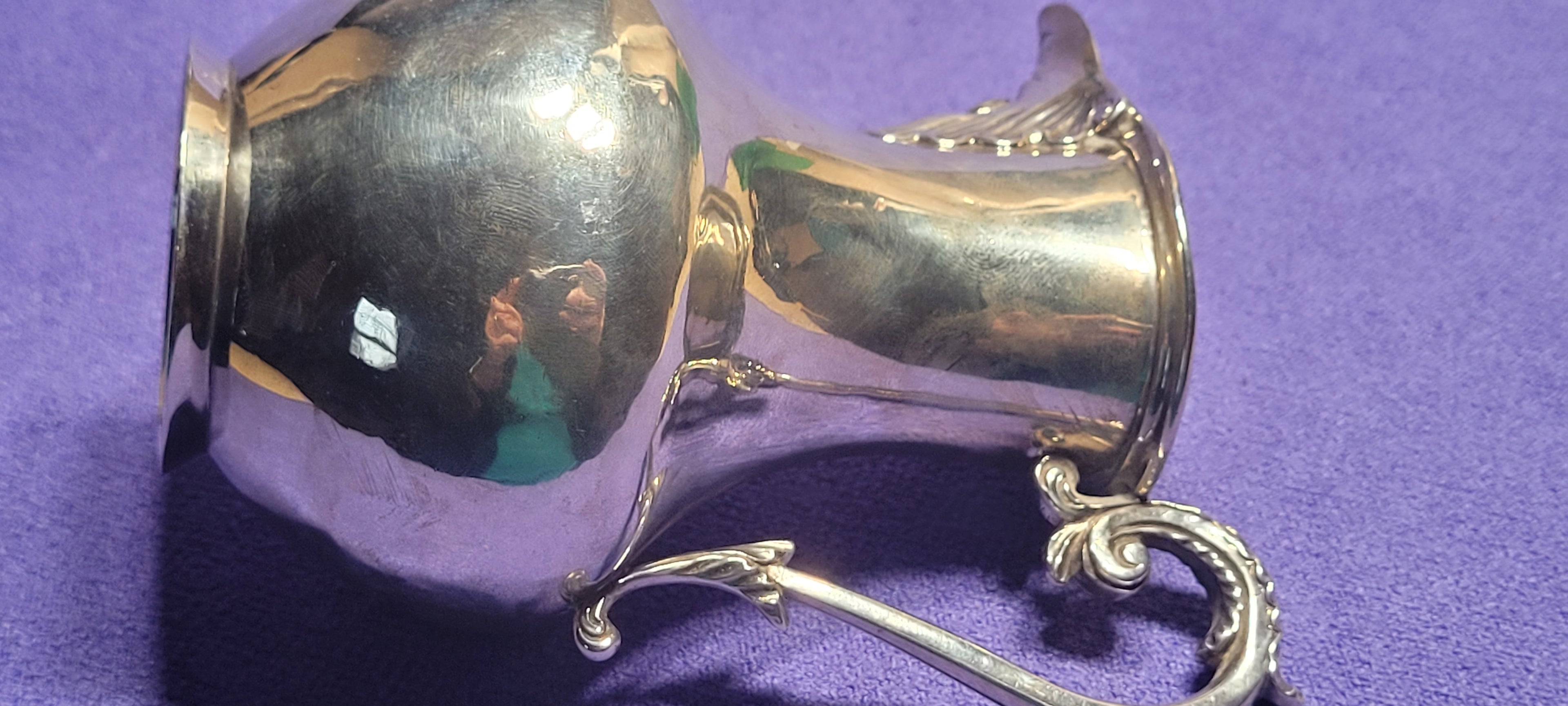 Antique Solid Silver Cream Jug Thomas White London 1875 Hallmarked 185g