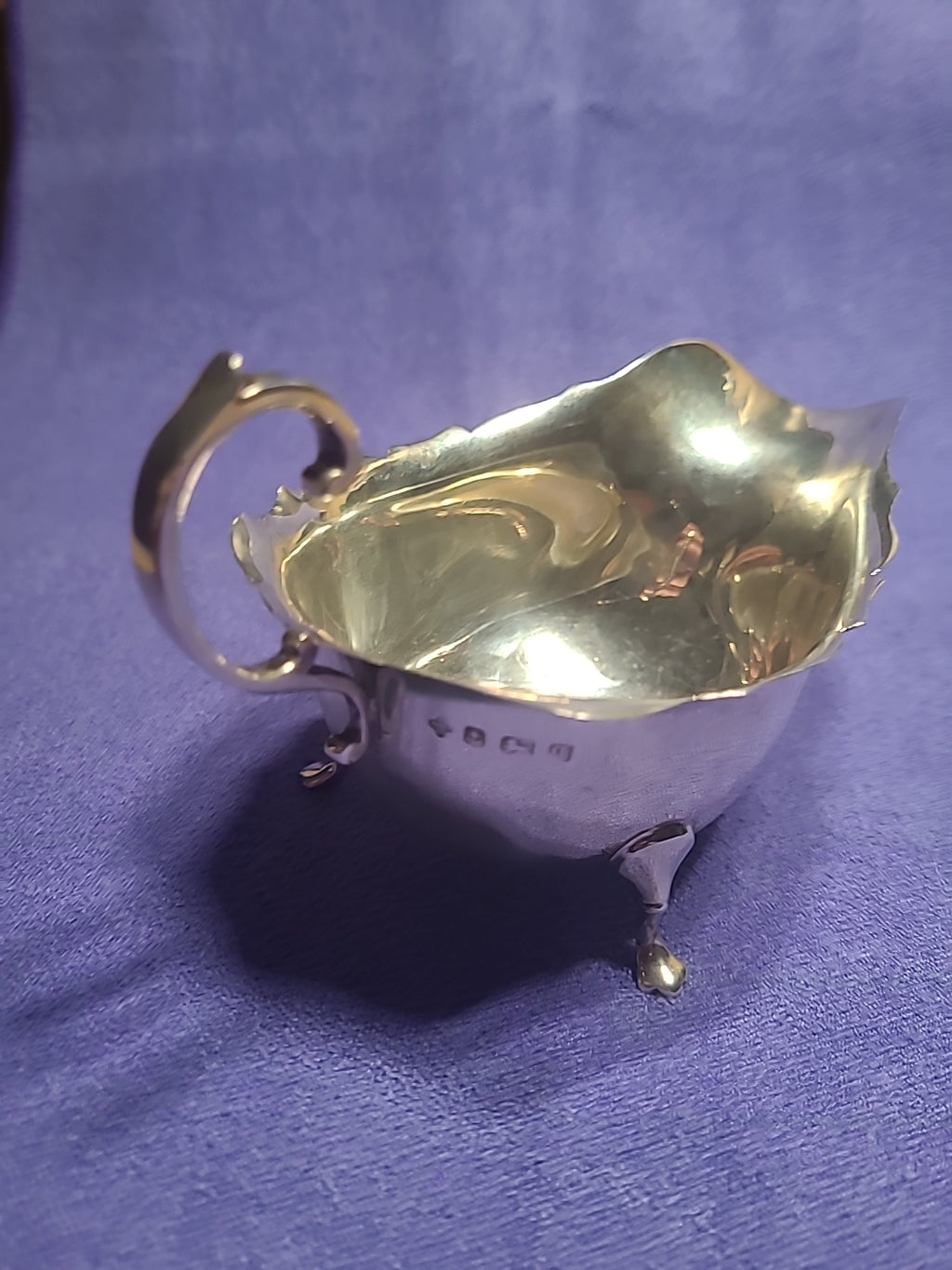 Antique Sterling Silver Gravy Boat 95g Birmingham 1915 Horace Woodward & Co Ltd