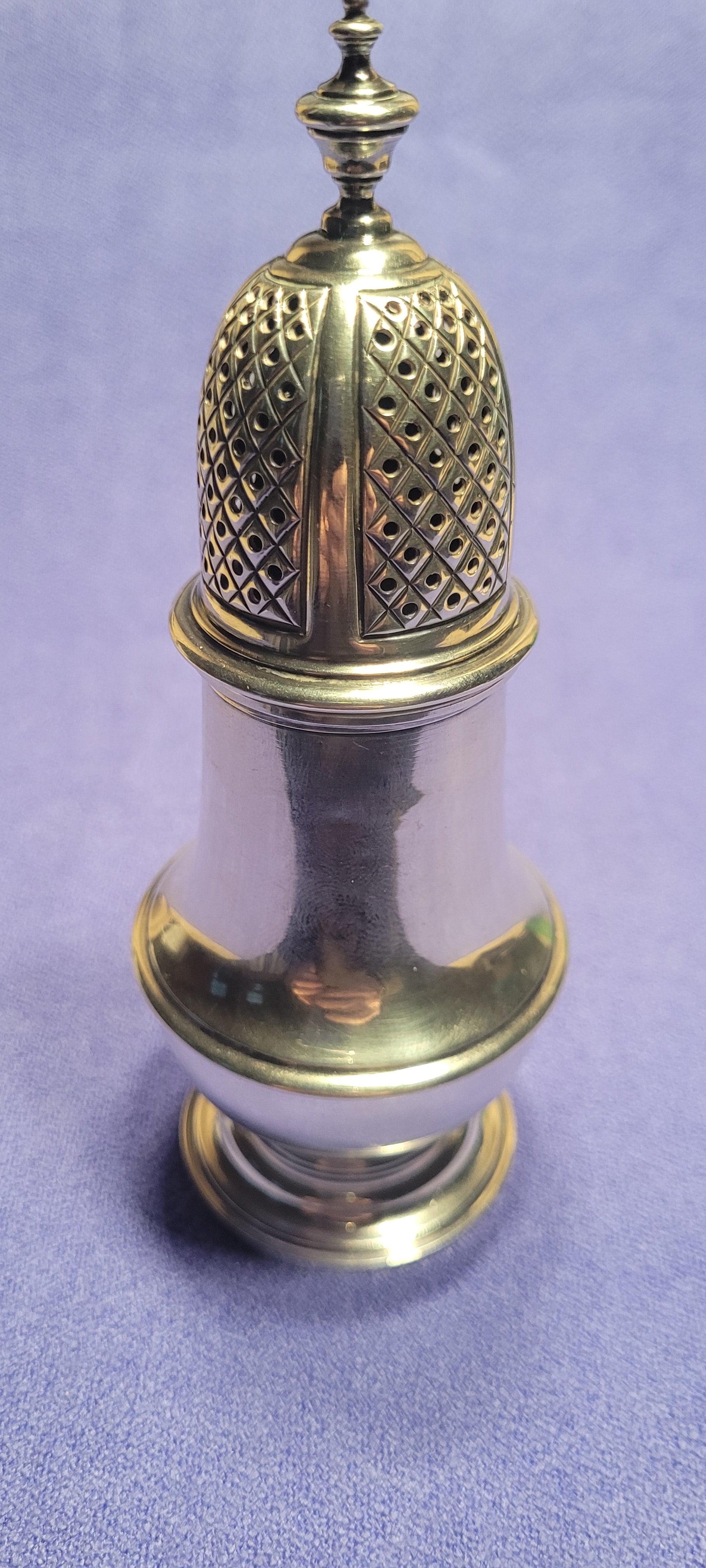 Antique Silver Sugar Castor London 1957 107g Mills & Hersey Hallmarked