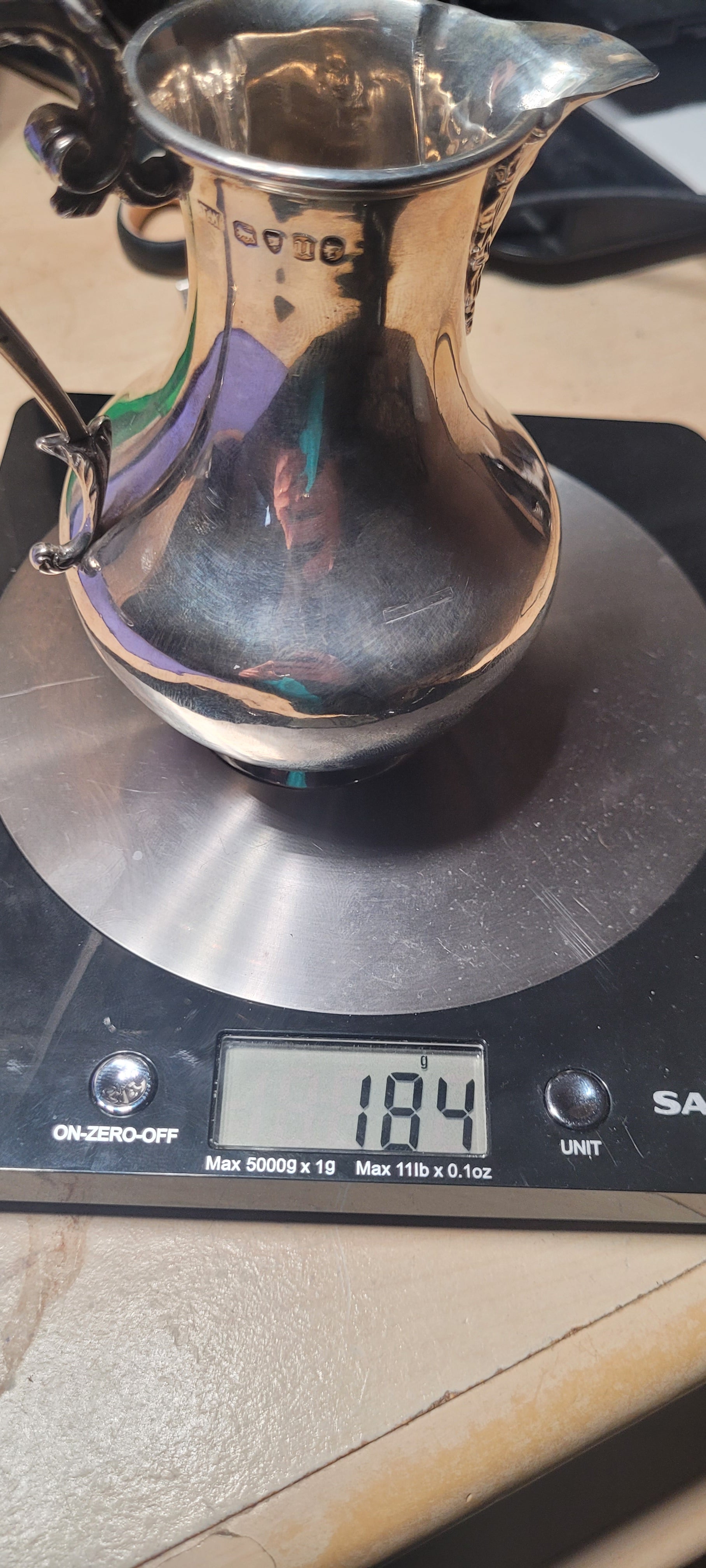 Antique Solid Silver Cream Jug Thomas White London 1875 Hallmarked 185g