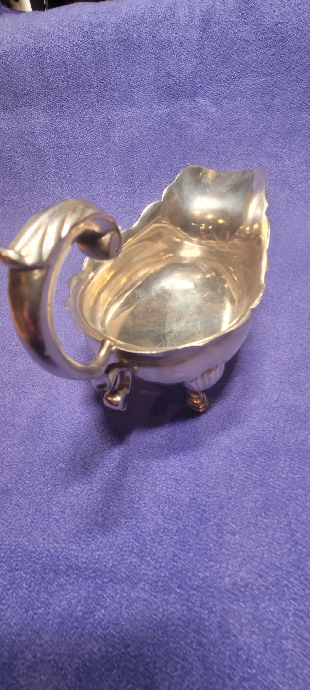 Antique 1751 London Sterling Silver Sauce Boat John Harvey 175g Georgian